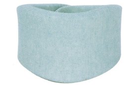 Collare cervicale morbido misura piccola per artrosi cervicale e colpo di frusta regolazione della circonferenza tramite cinghie posteriori in velcro.