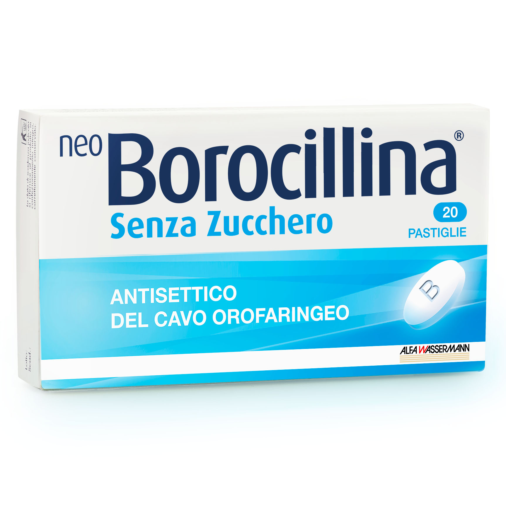 Neo borocillina "1,2 mg + 20 mg pastiglie senza zucchero"