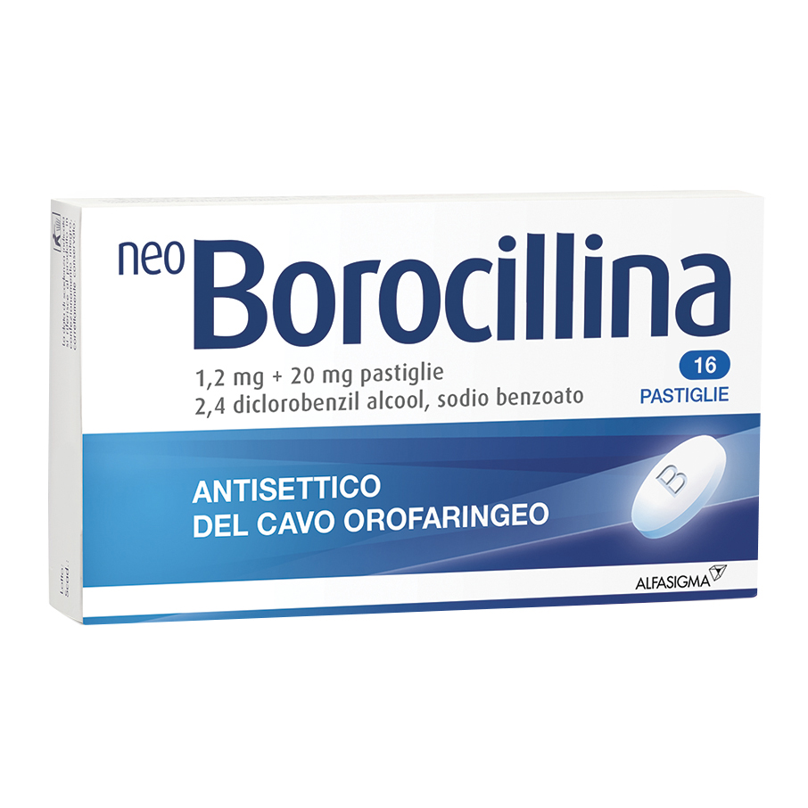 Neo borocillina "1,2 mg + 20 mg pastiglie"