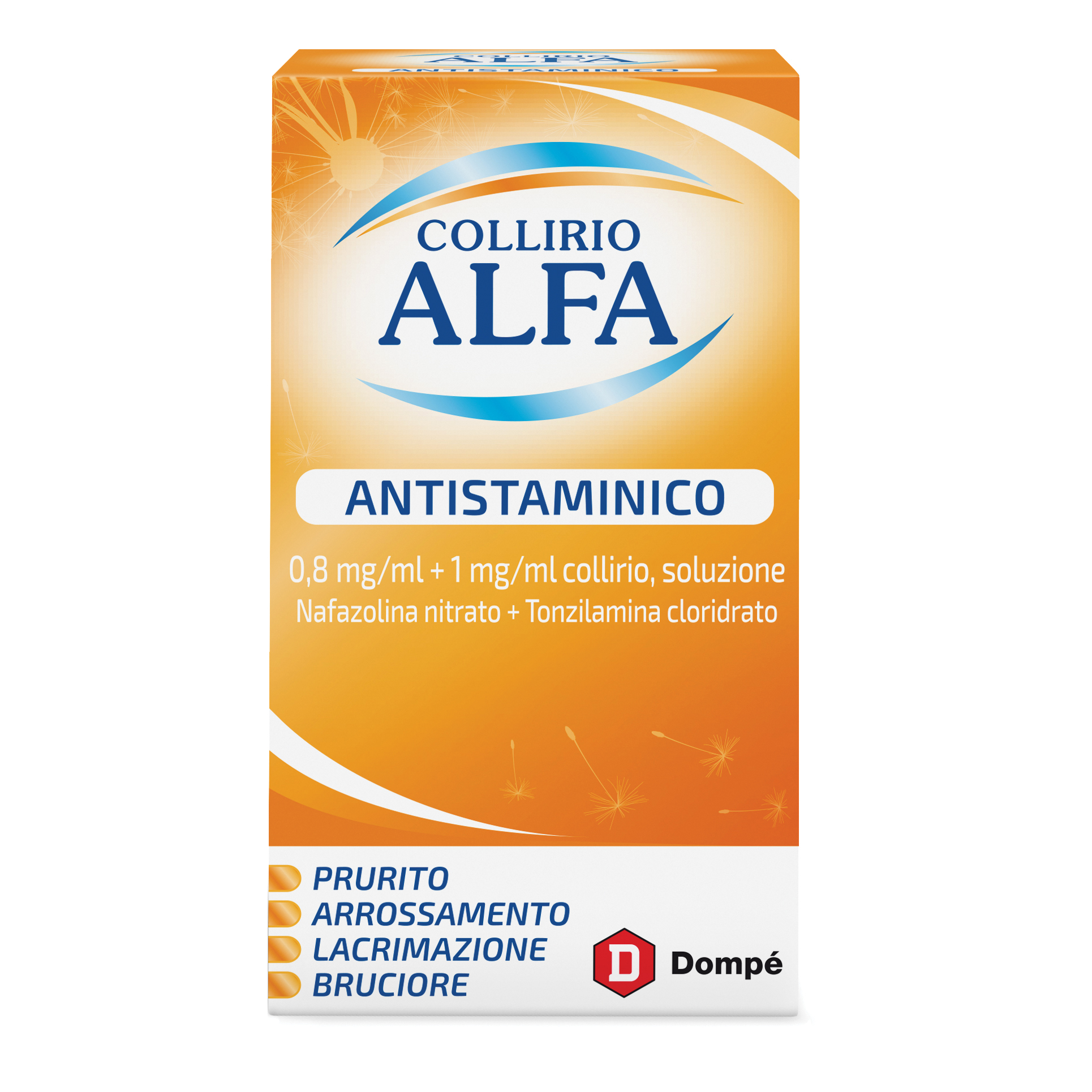 Collirio alfa antistaminico 0,8 mg/ml + 1 mg/ml collirio, soluzione