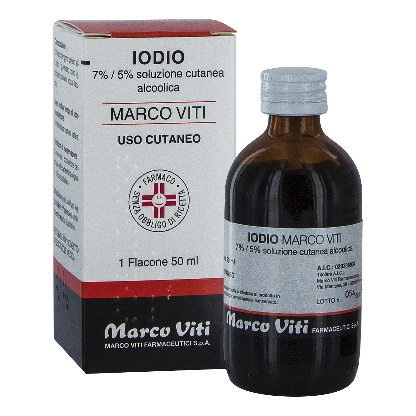 Iodio marco viti 7%/5% soluzione cutanea alcolica