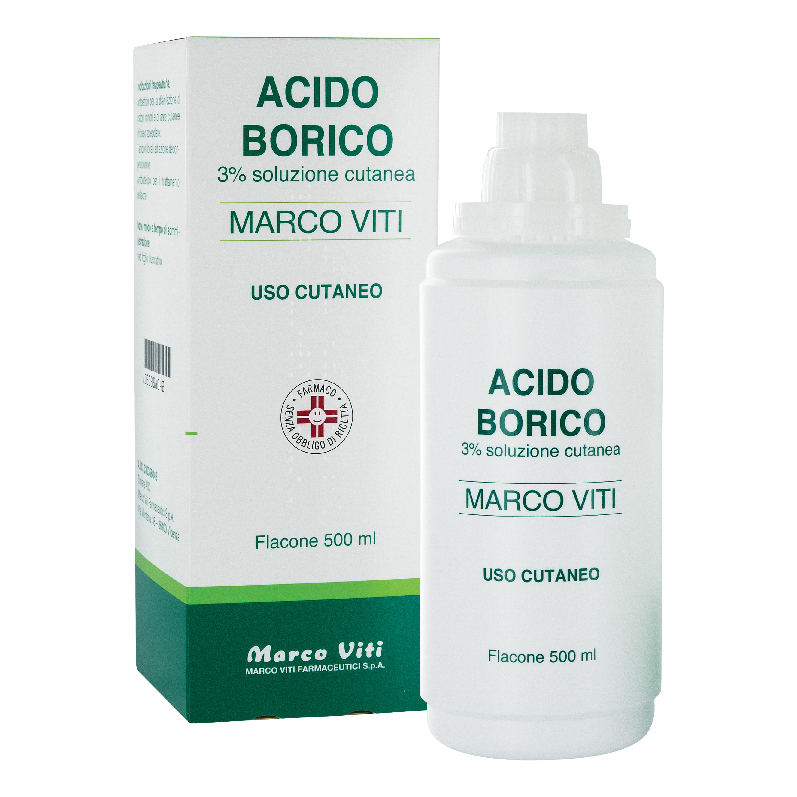 Acido borico marco viti 3% soluzione cutanea