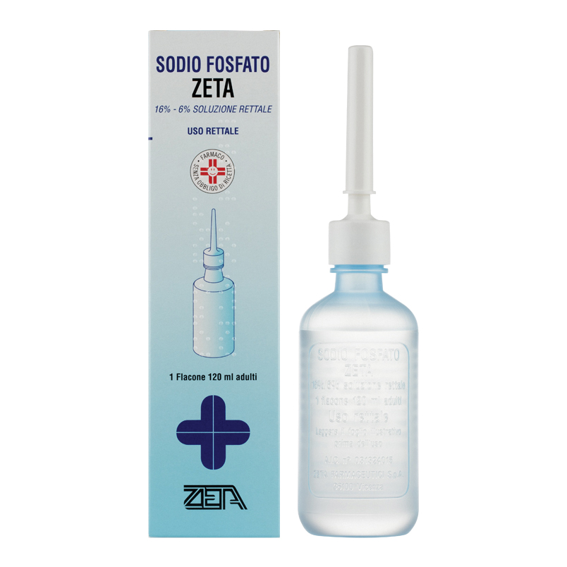 Sodio fosfato zeta 16% / 6% soluzione rettale