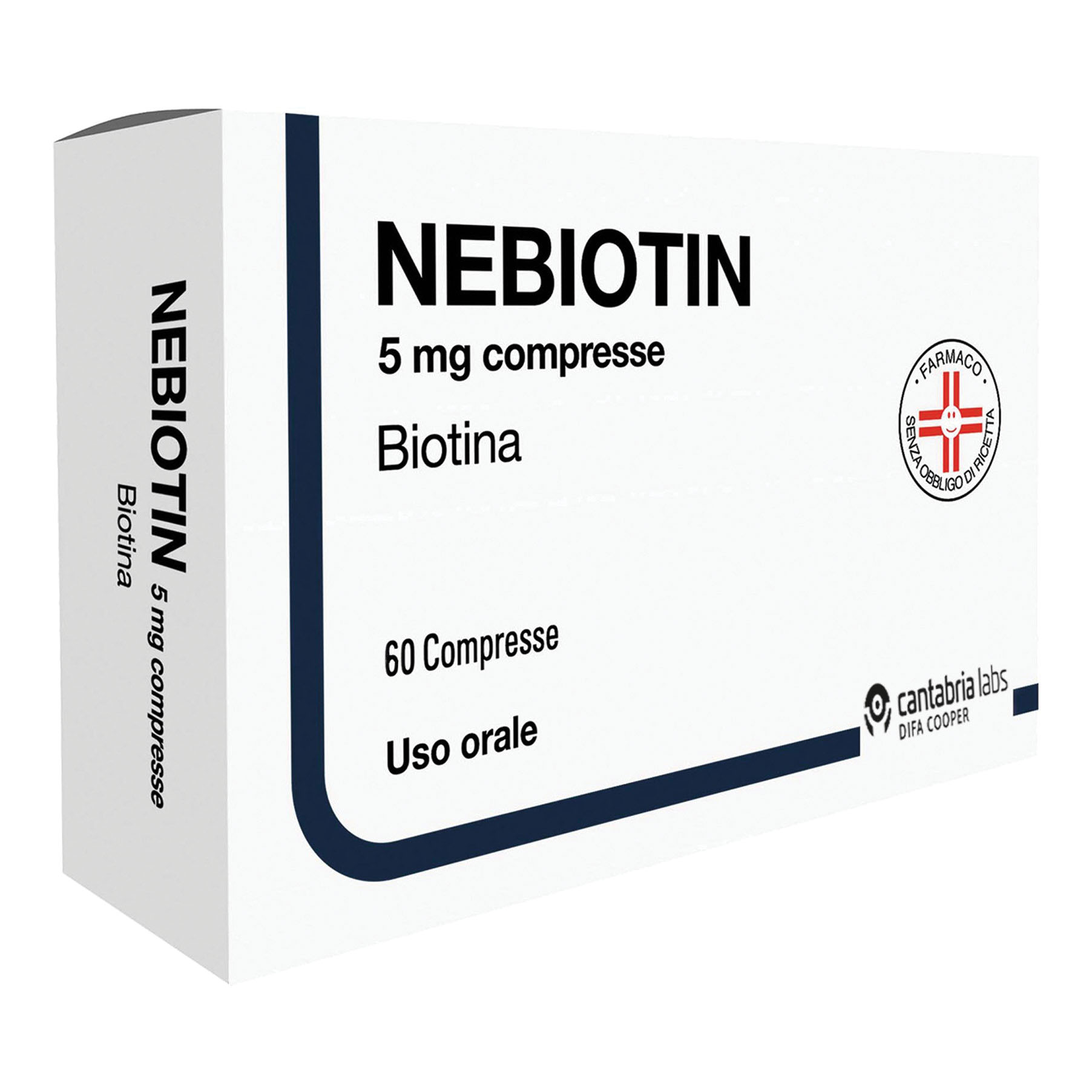 Nebiotin 5 mg compresse biotina