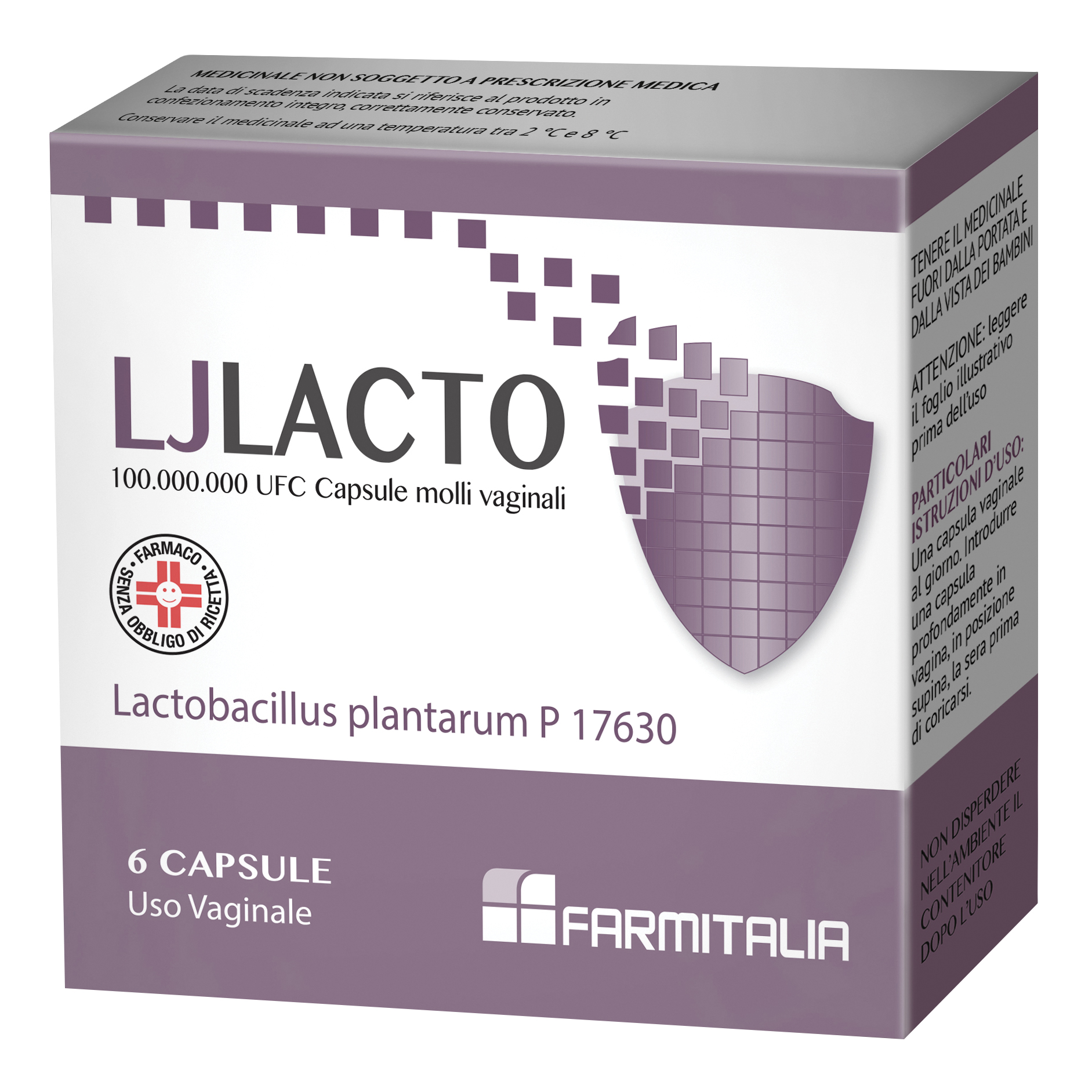 Ljlacto 100.000.000 ufc capsule molli vaginali