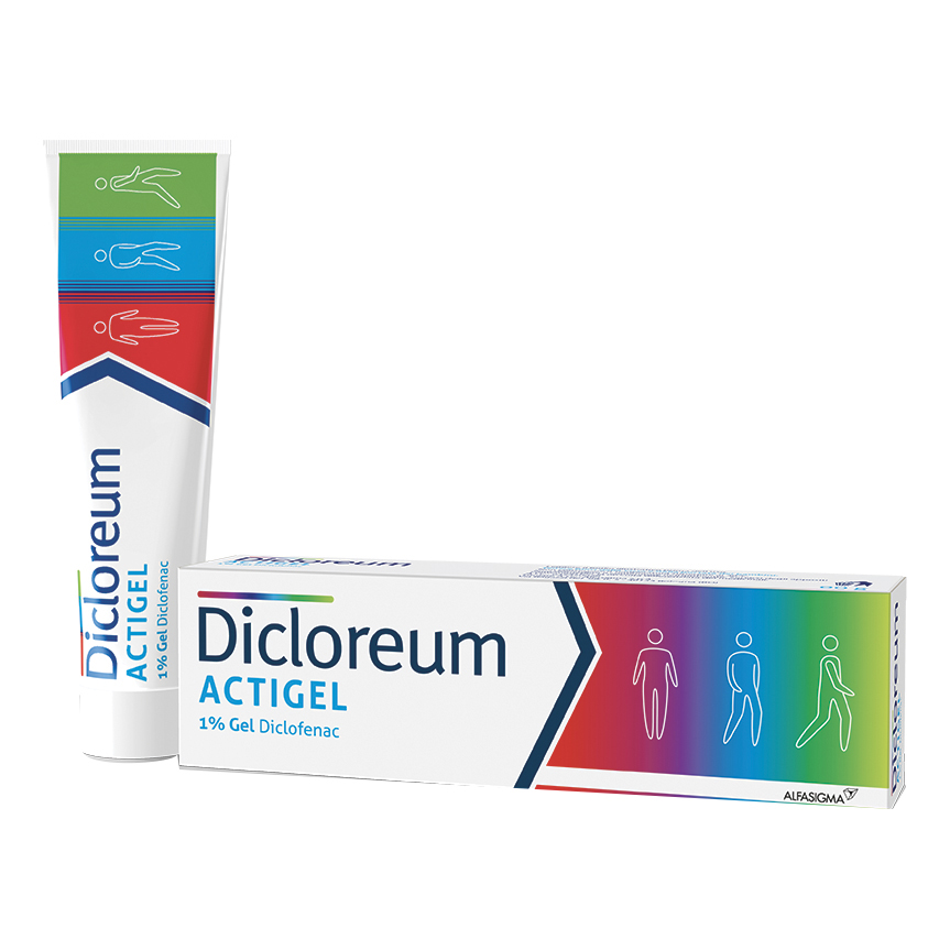 Dicloreum actigel 1 % gel