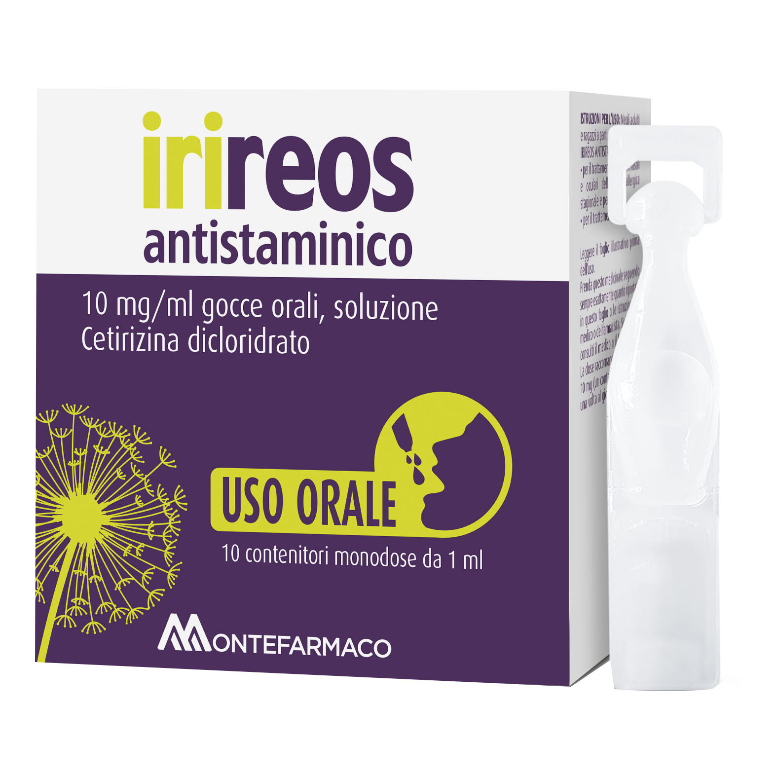 10 mg/ml gocce orali, soluzione 10 contenitori monodose in pe da 1 ml
