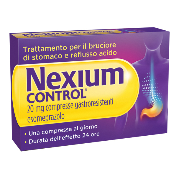 Nexium control 20 mg compresse gastroresistenti