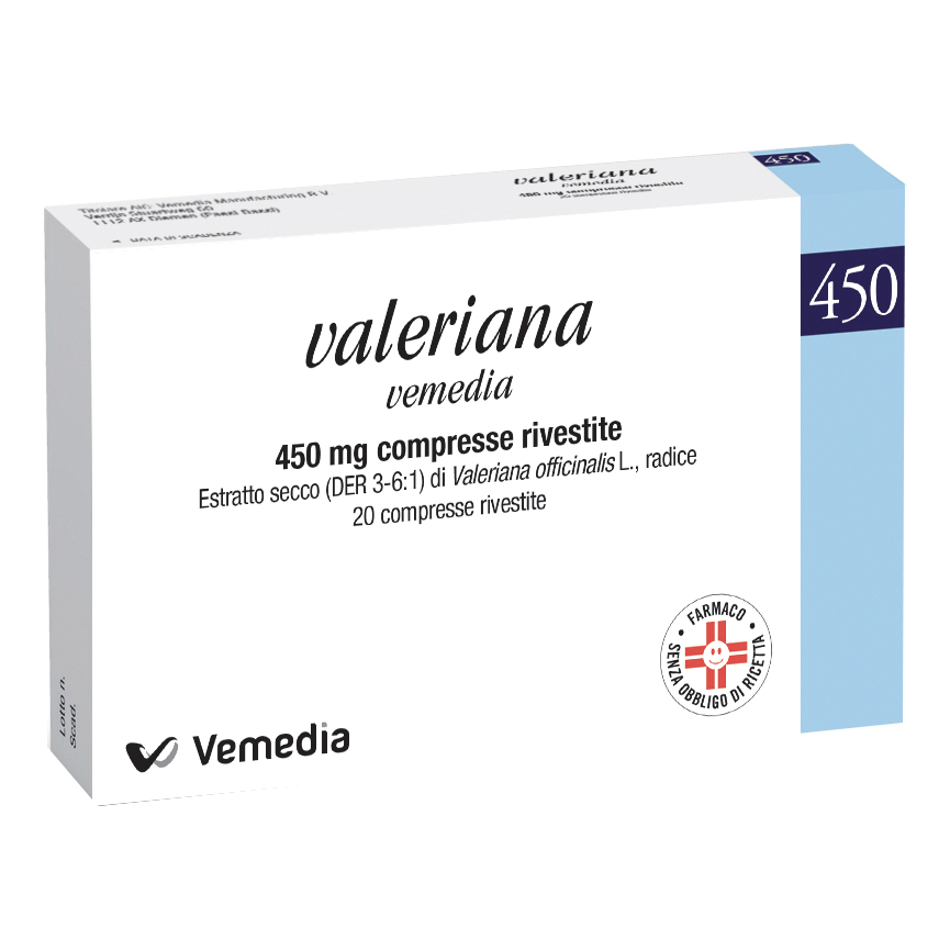 Valeriana vemedia 450 mg compresse rivestite