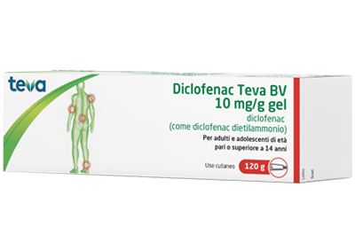 Diclofenac gel 10mg/g 120gteva