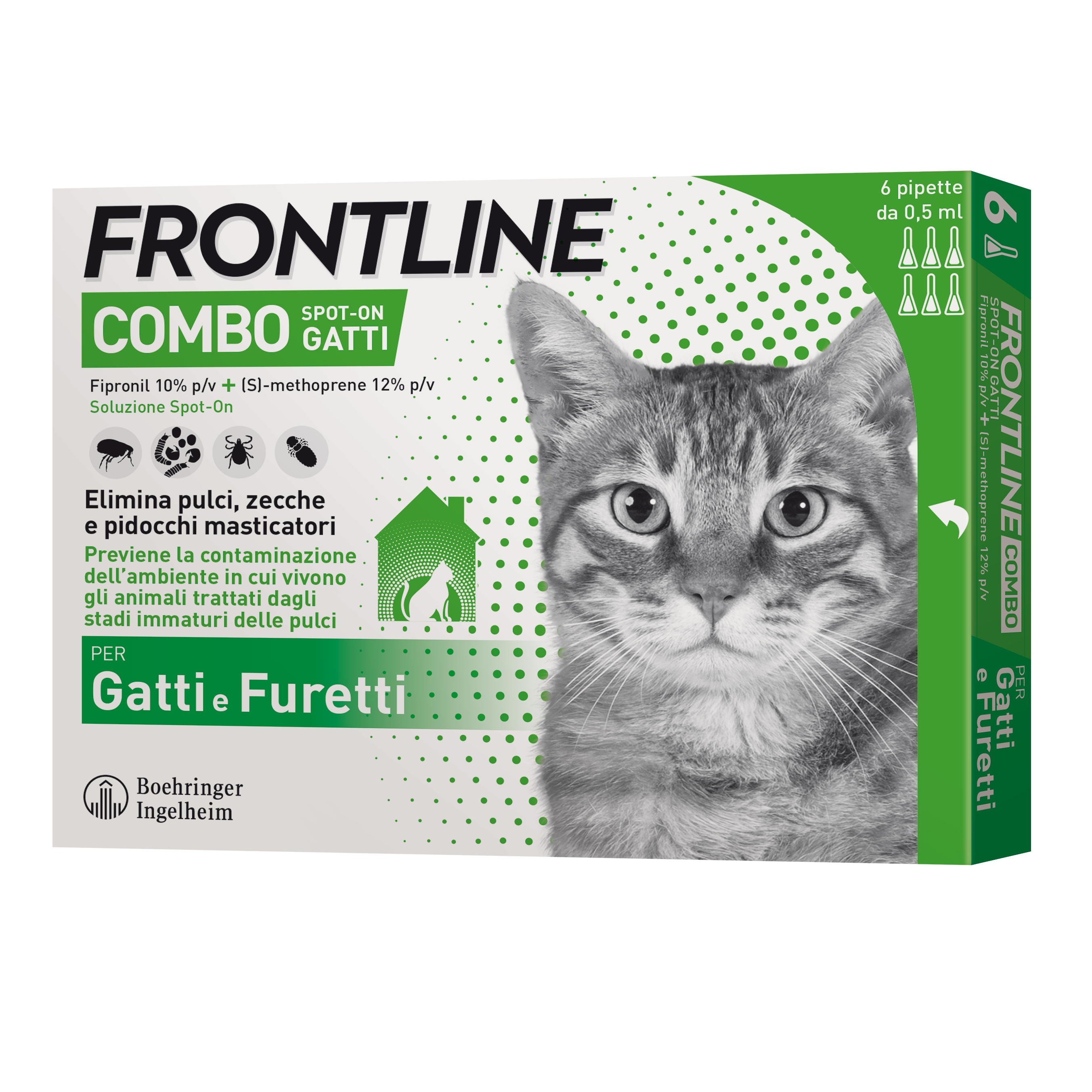 Frontline combo s-gatti 6pip.