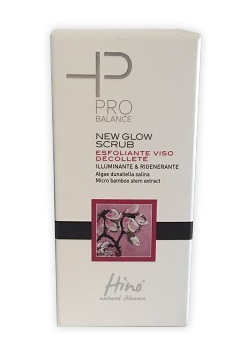 Hino natural skincare pro balance new glow scrub esfoliante viso decollete 50 ml