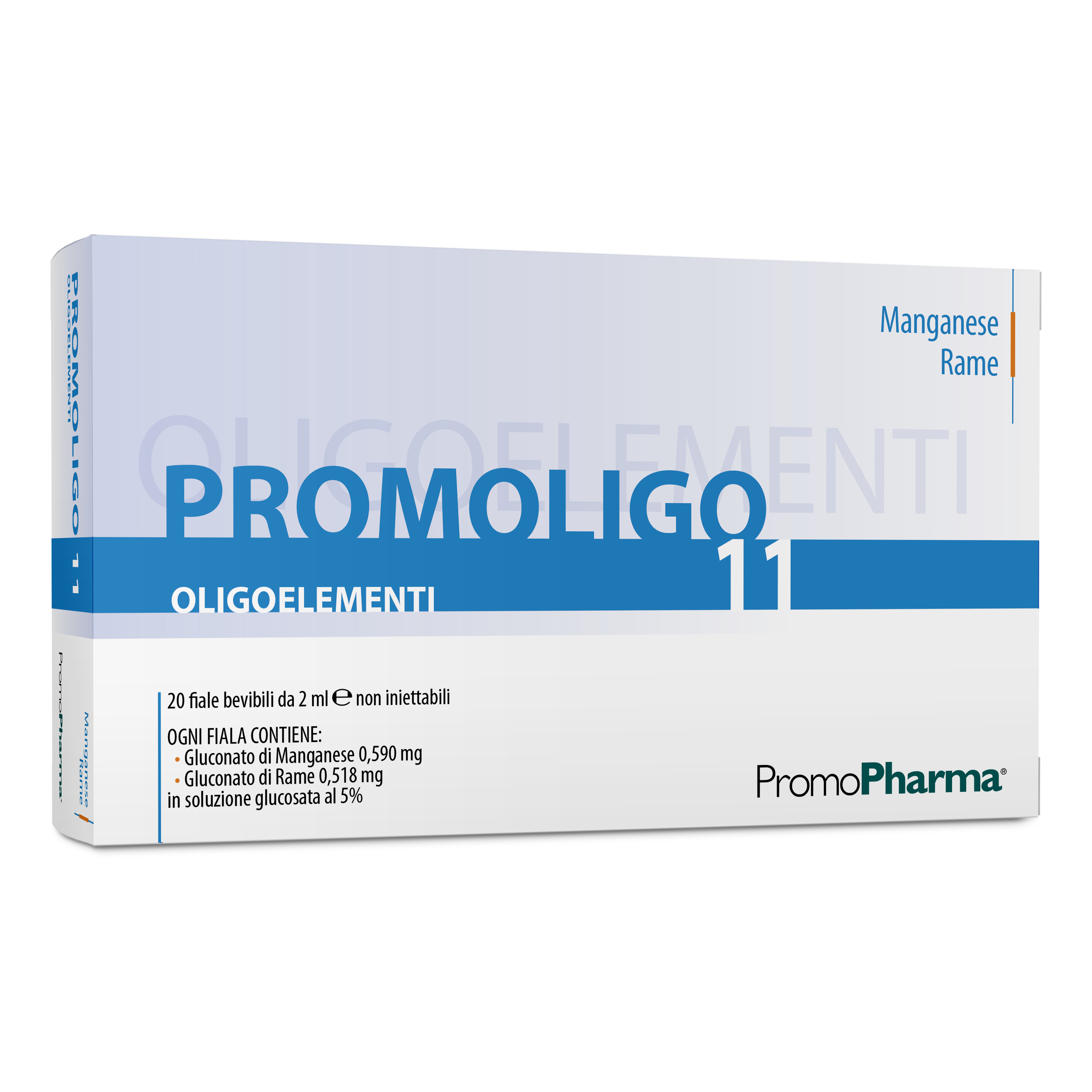 Promoligo 11 manganese/rame 20 fiale 2 ml