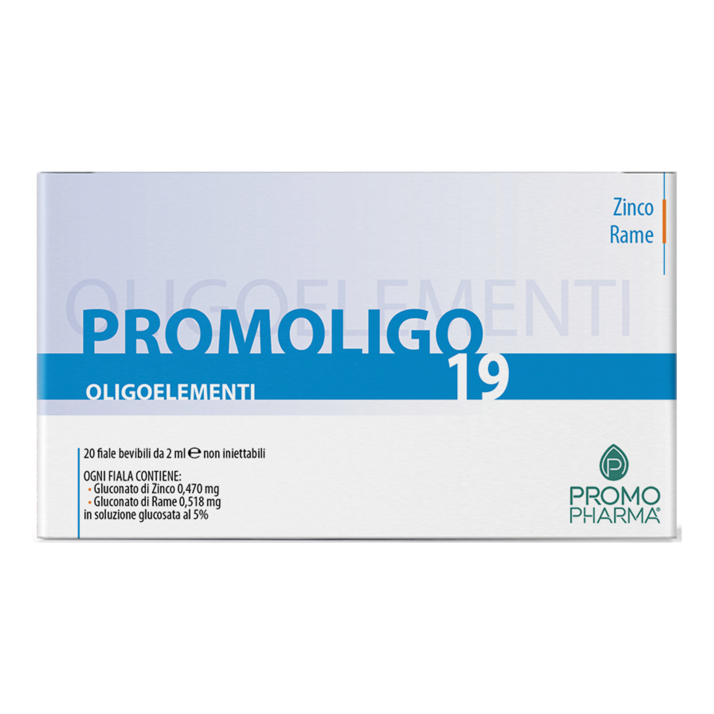 Promoligo 19 zinco/rame 20 fiale 2 ml