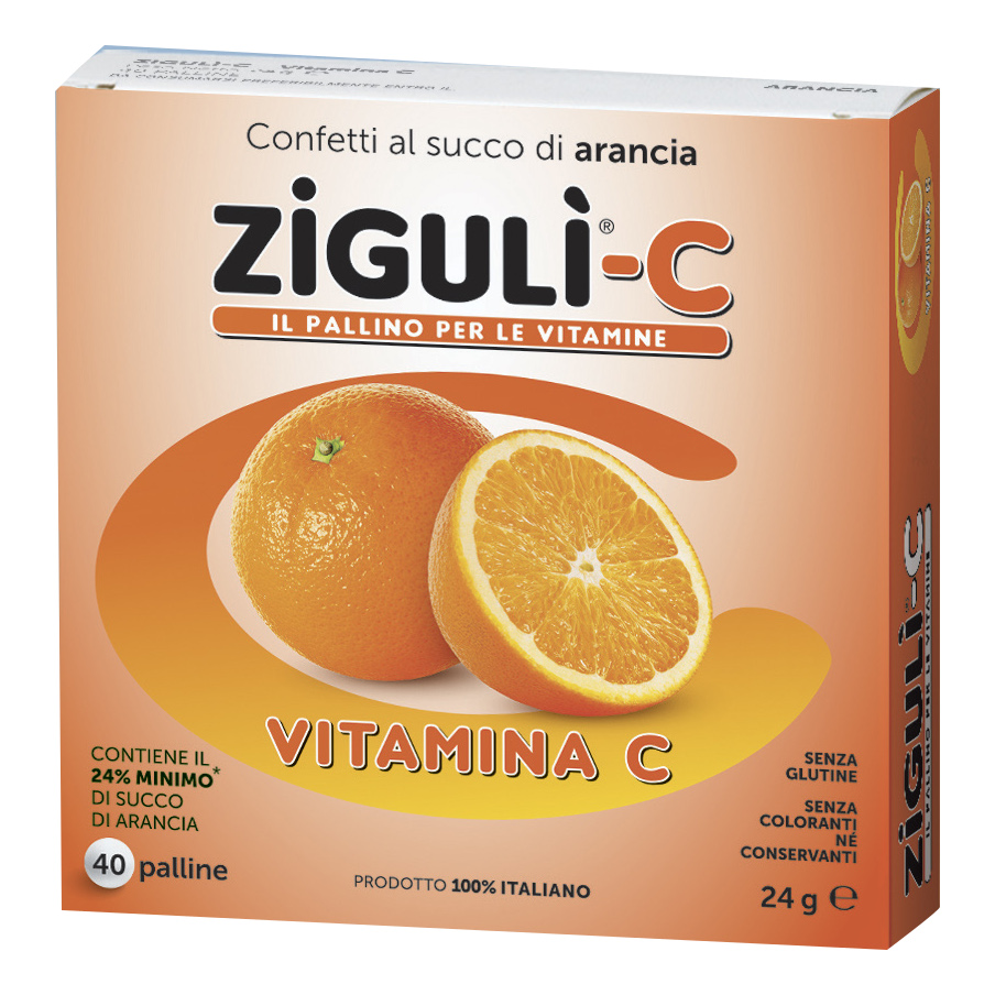 Ziguli c arancia 40 confetti 24 g