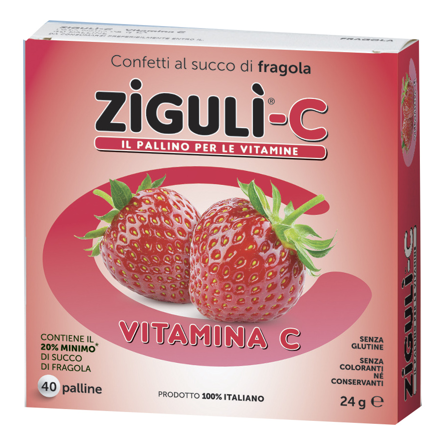 Ziguli c fragola 40 confetti 24 g