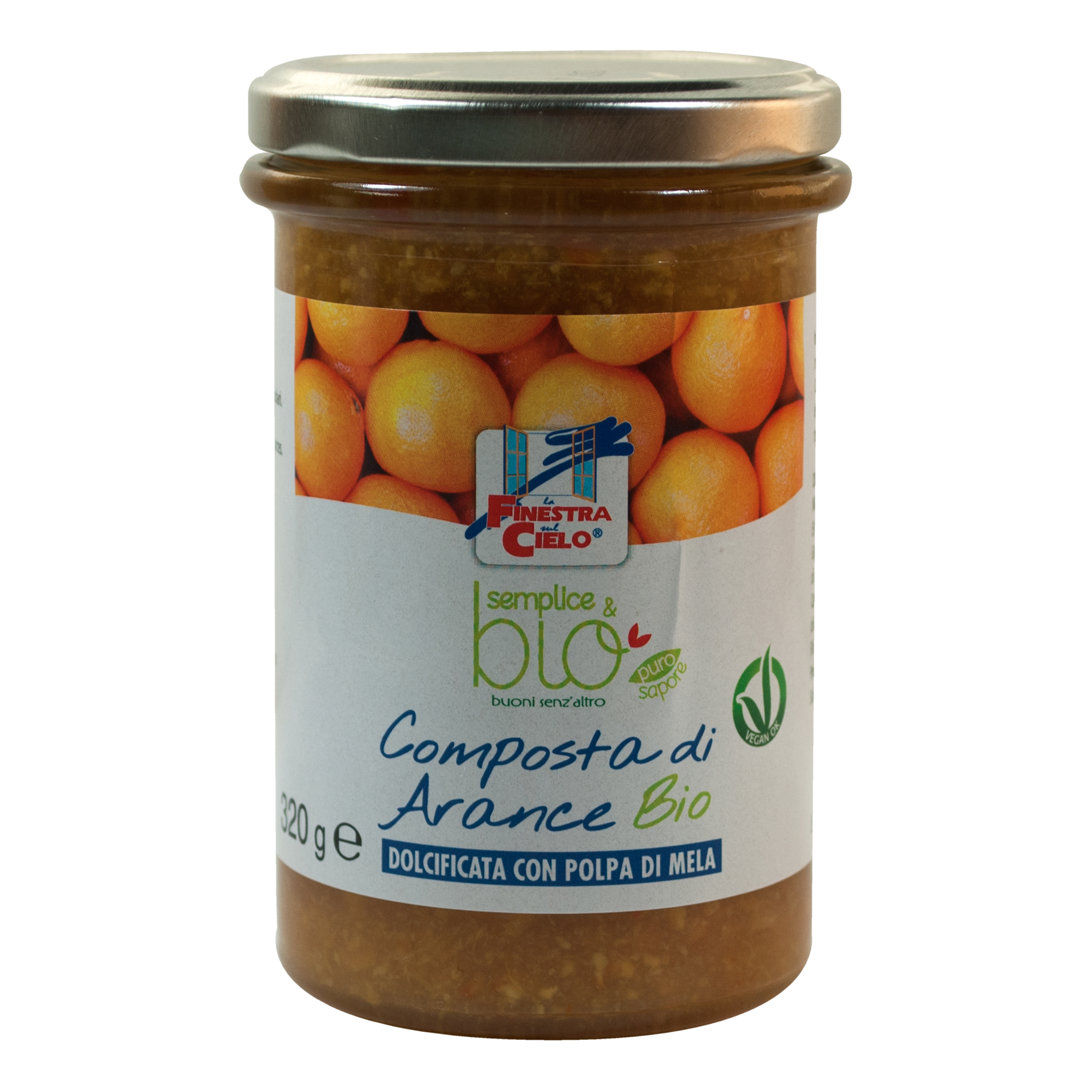 Composta di arance con polpa di mela bio 320 g