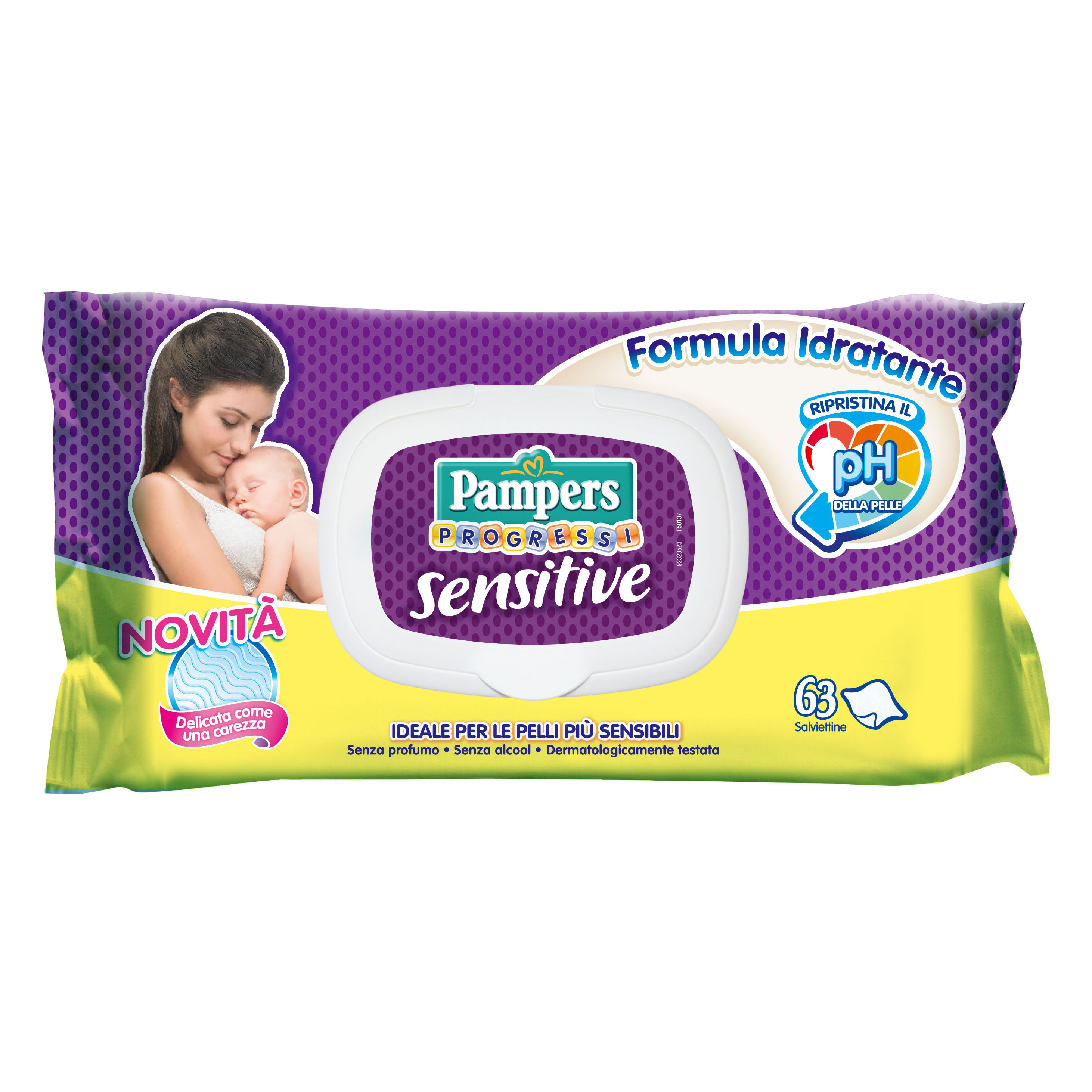 Pampers salviette sensitive 63pz