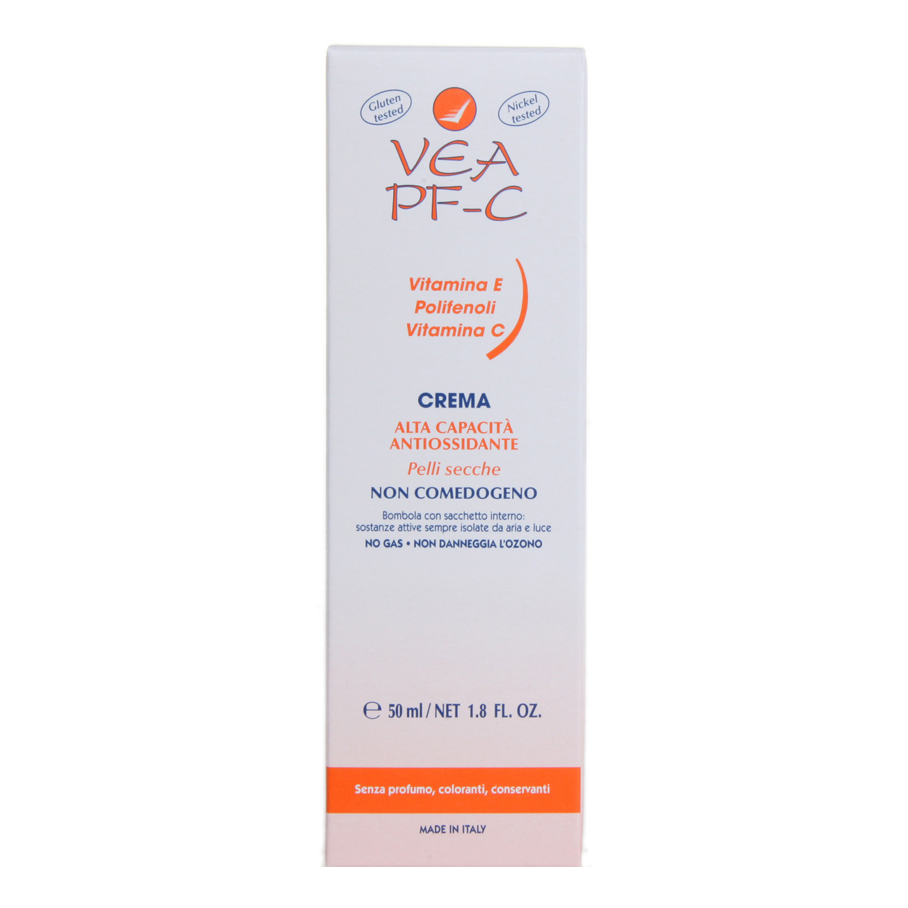Vea pf c vit e/polif/bomb 50ml in bomboletta airless