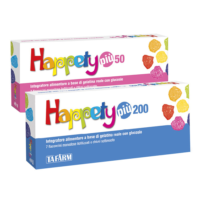 Happety piu 50 7 flaconcini 50 mg