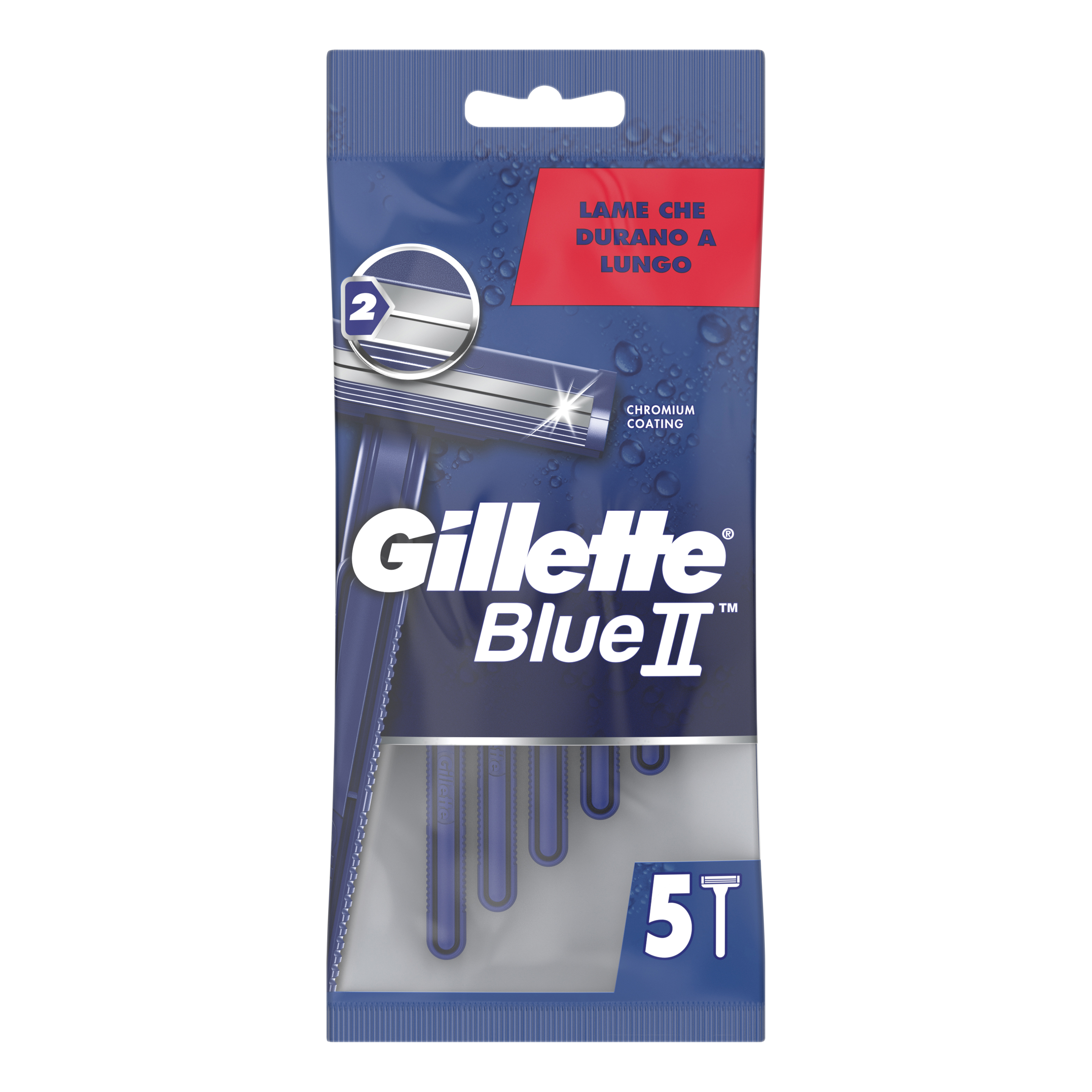 Rasoio gillette blue ii standard 6 x 20 x 5