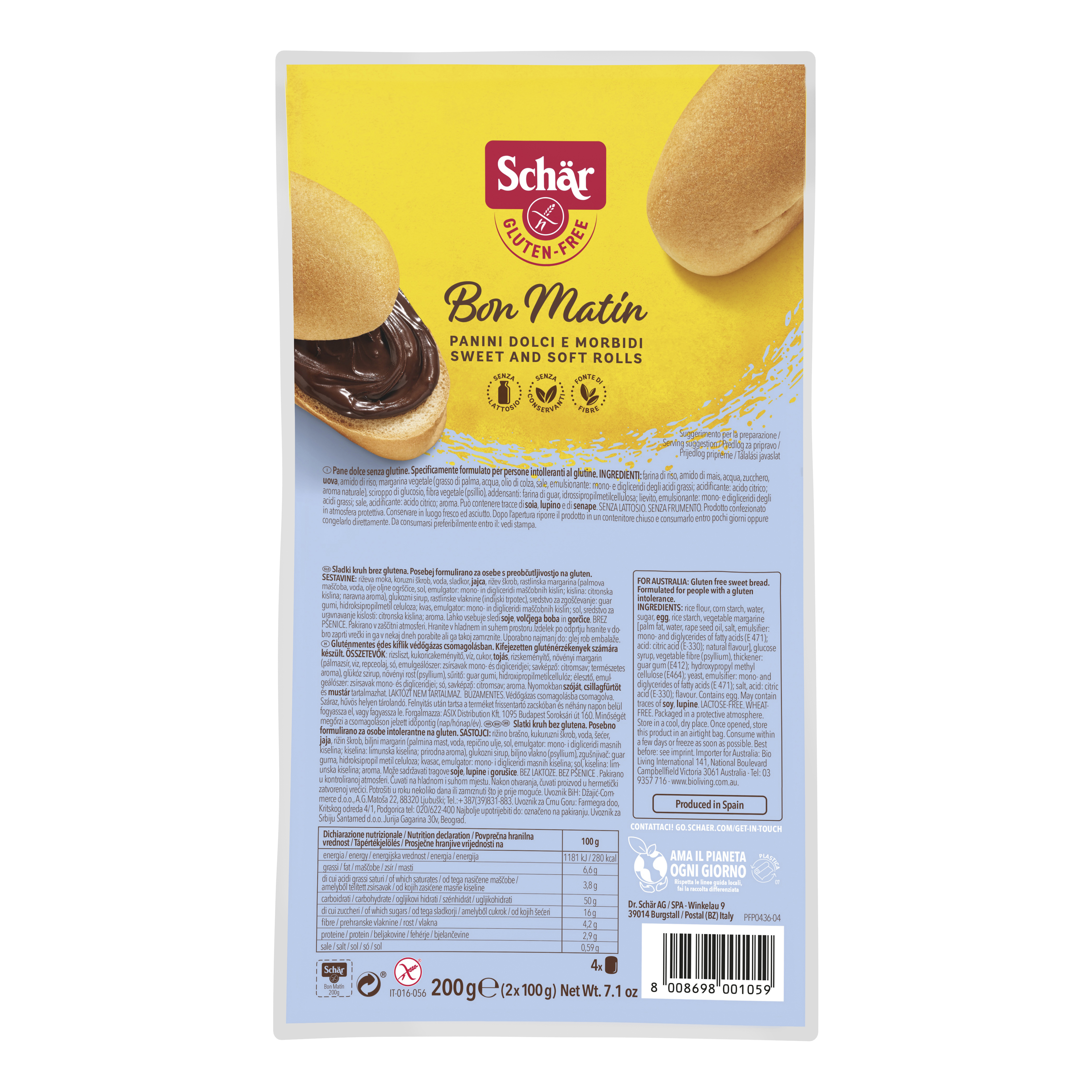Schar bon matin pane dolce 200 g
