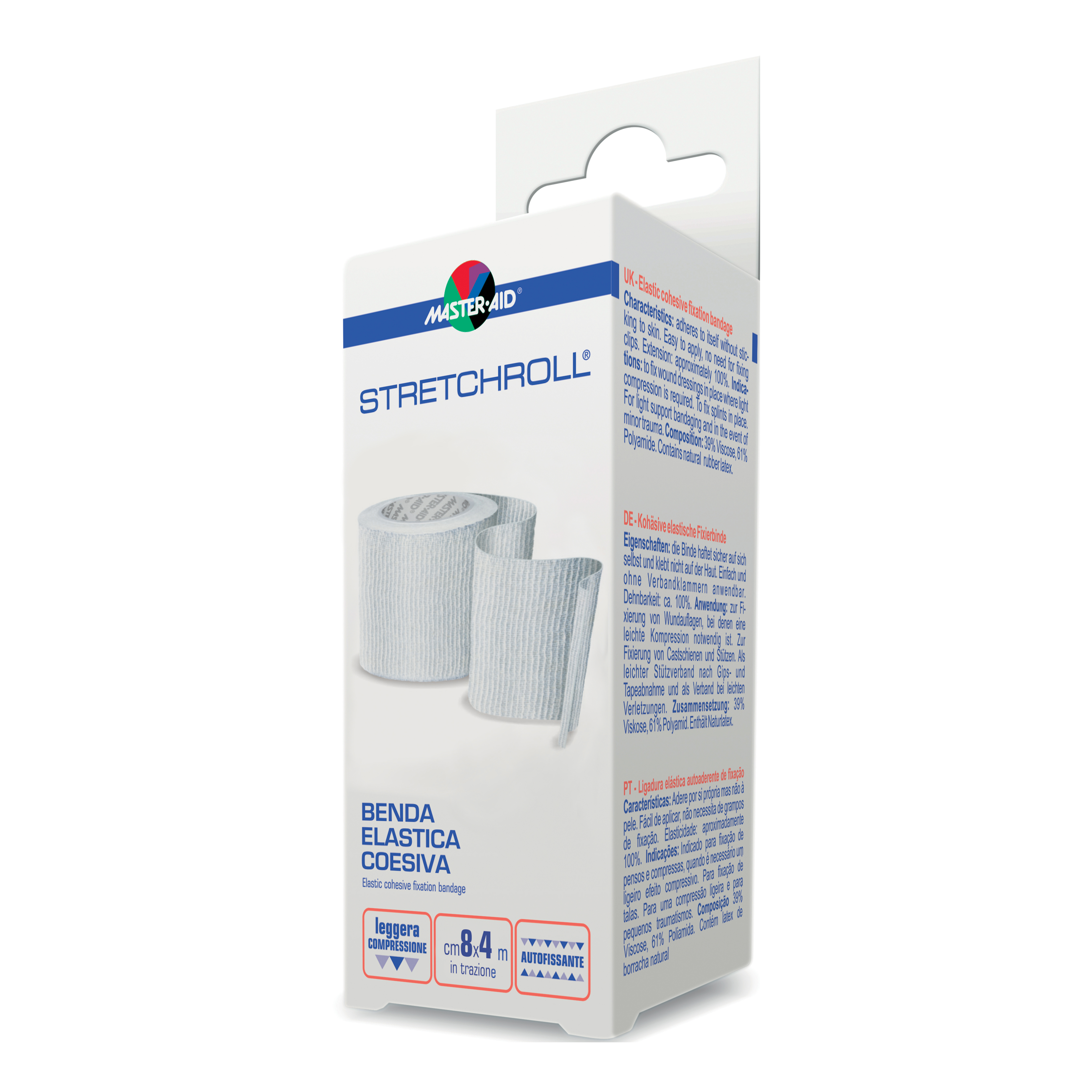 Benda elastica master-aid stretchroll 8x4