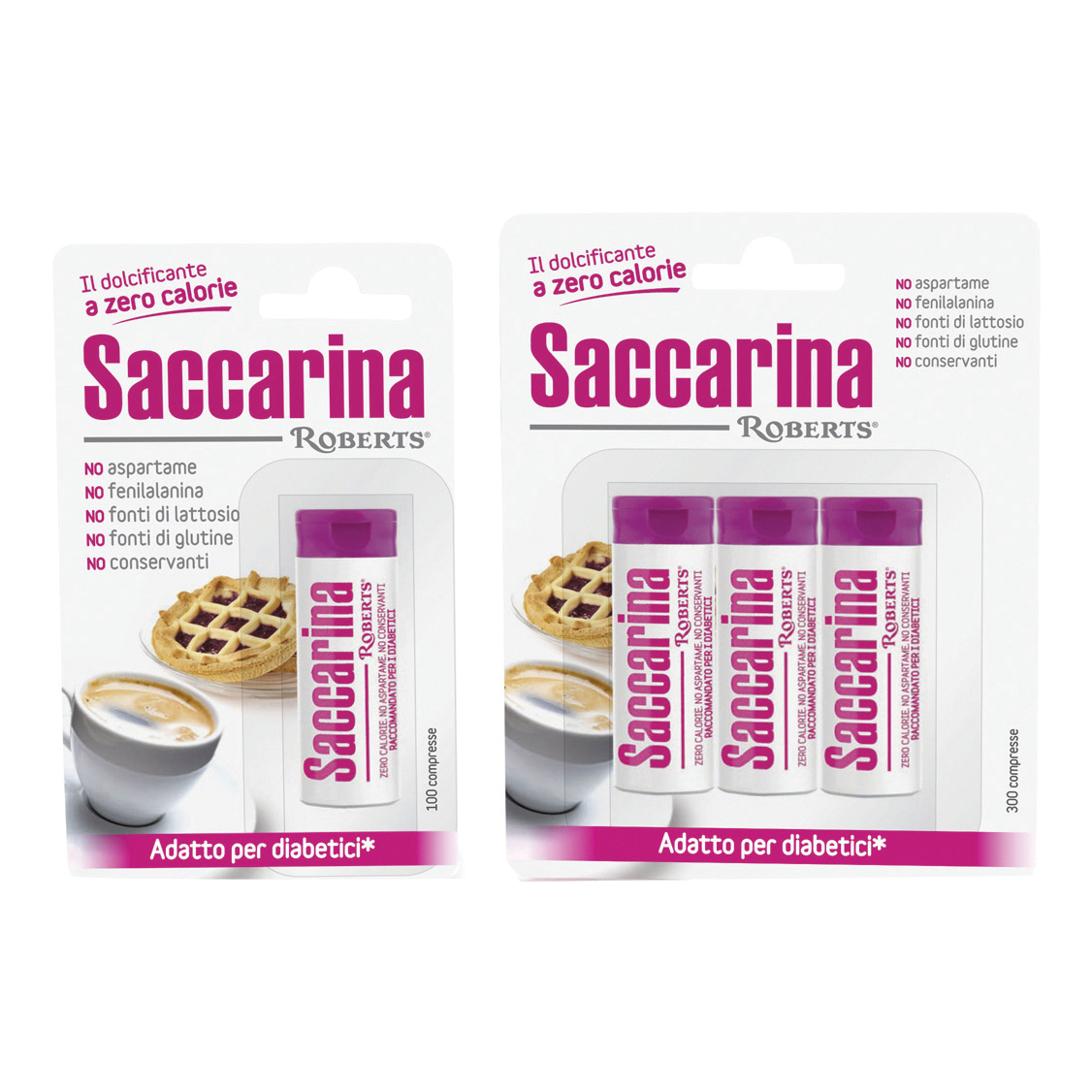 Saccarina roberts 300 compresse 30 mg