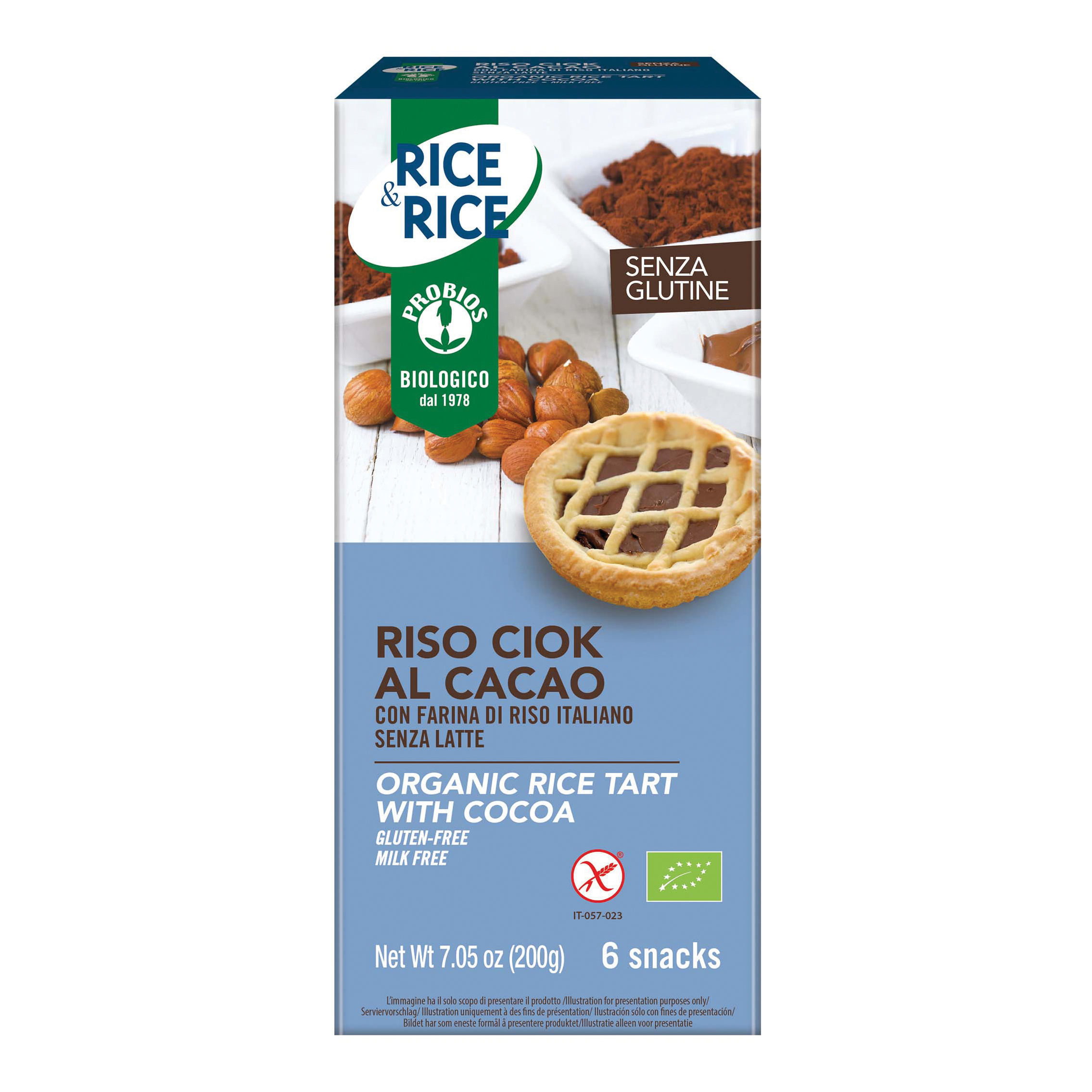 Rice&rice riso ciok al cacao 6 x 33 g