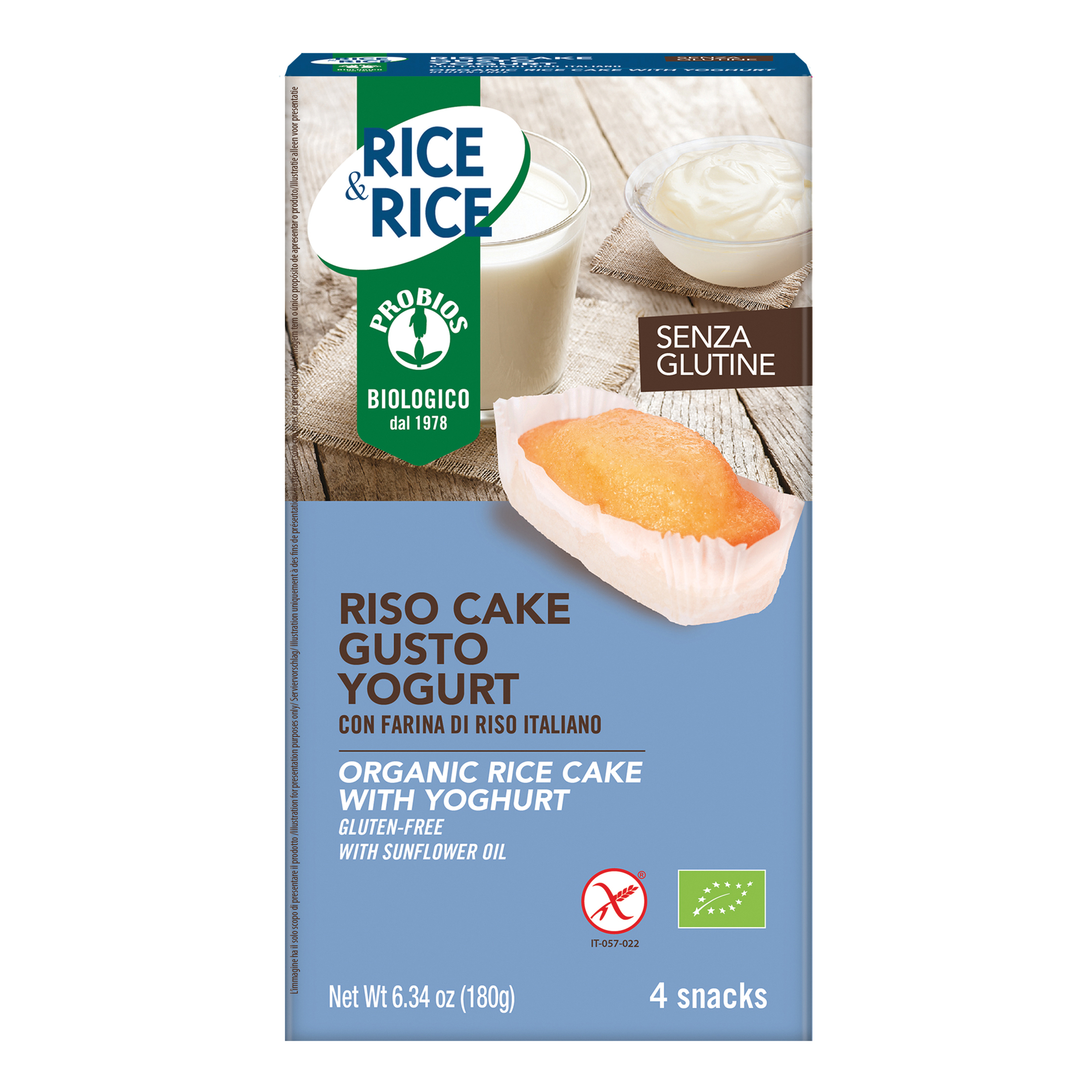 Rice&rice riso cake allo yogurt 4 x 45 g