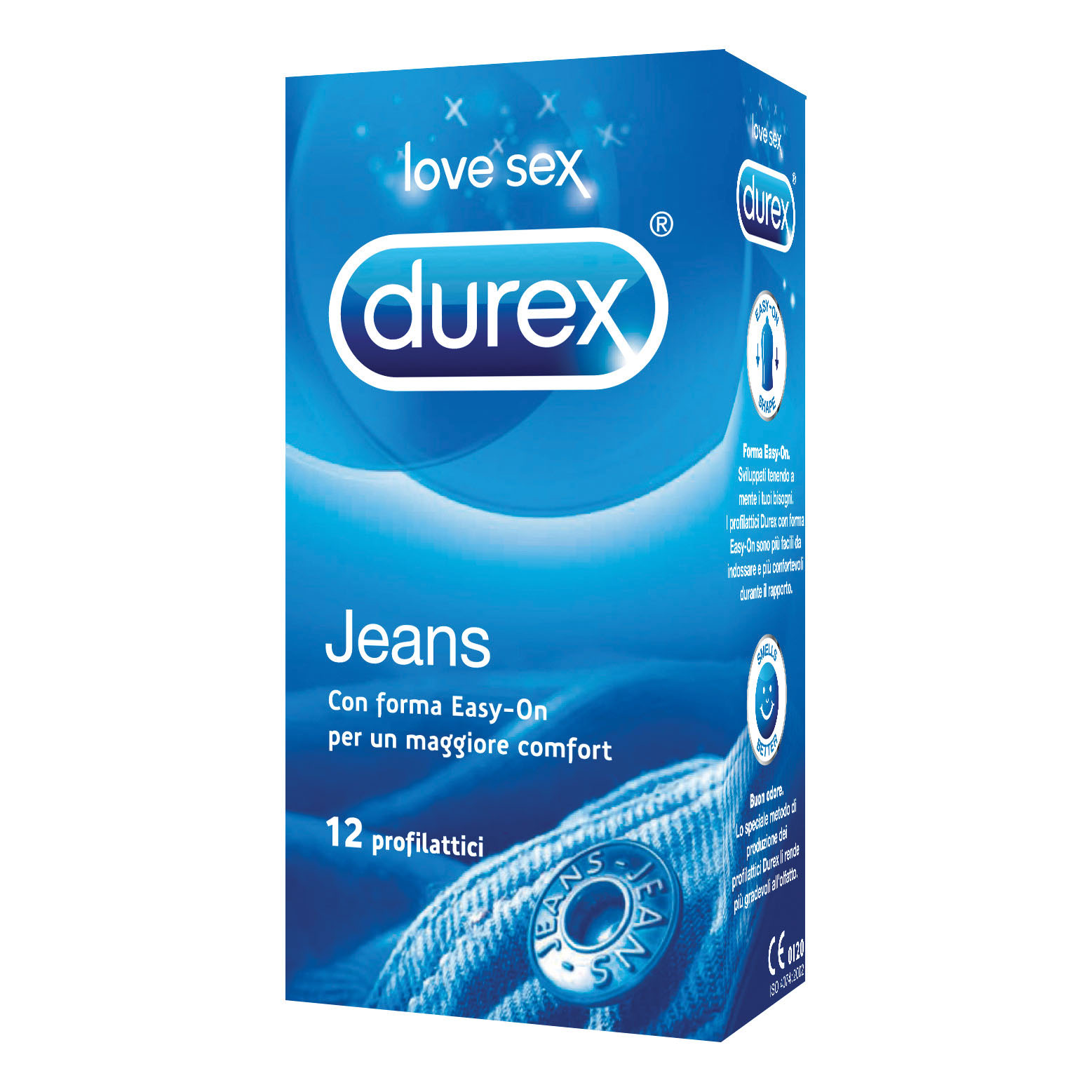 Profilattico durex jeans easyon 12 pezzi