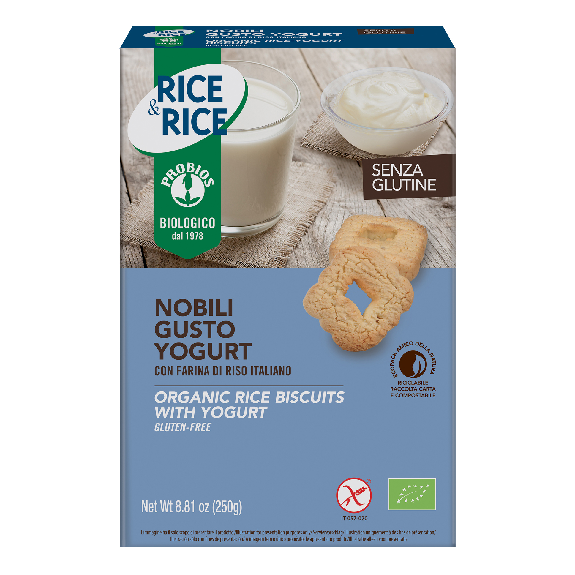Rice&rice nobili di riso con yogurt 250 g
