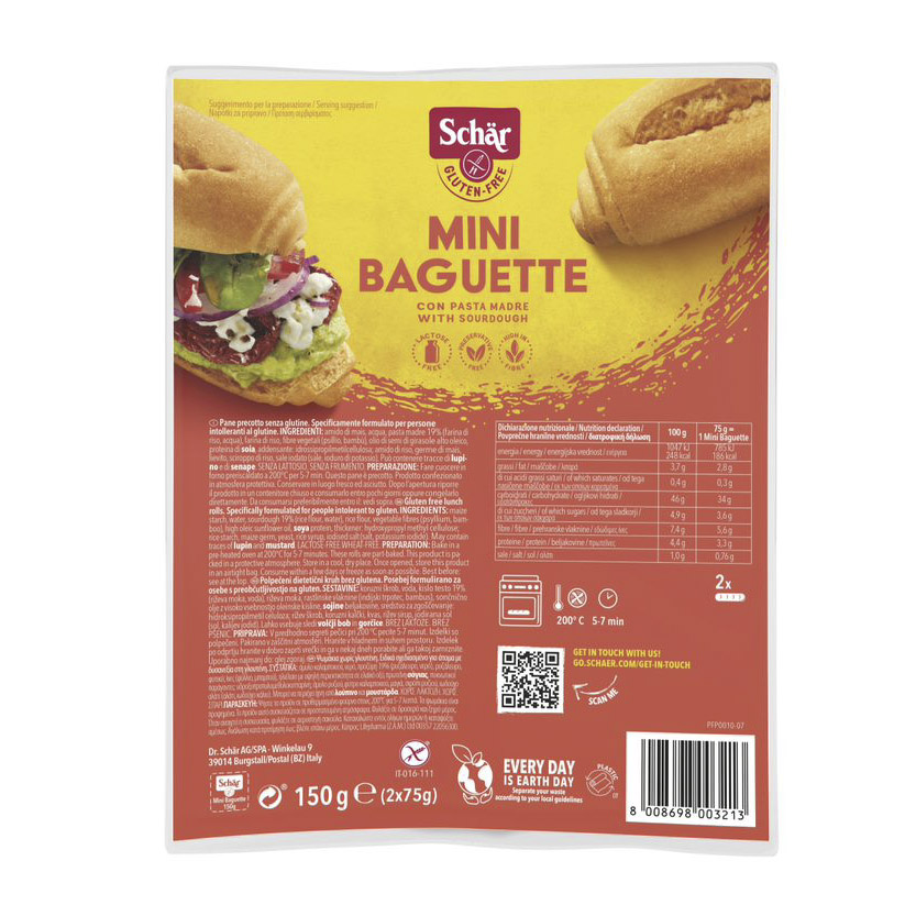 Schar duo mini-baguette 150 g