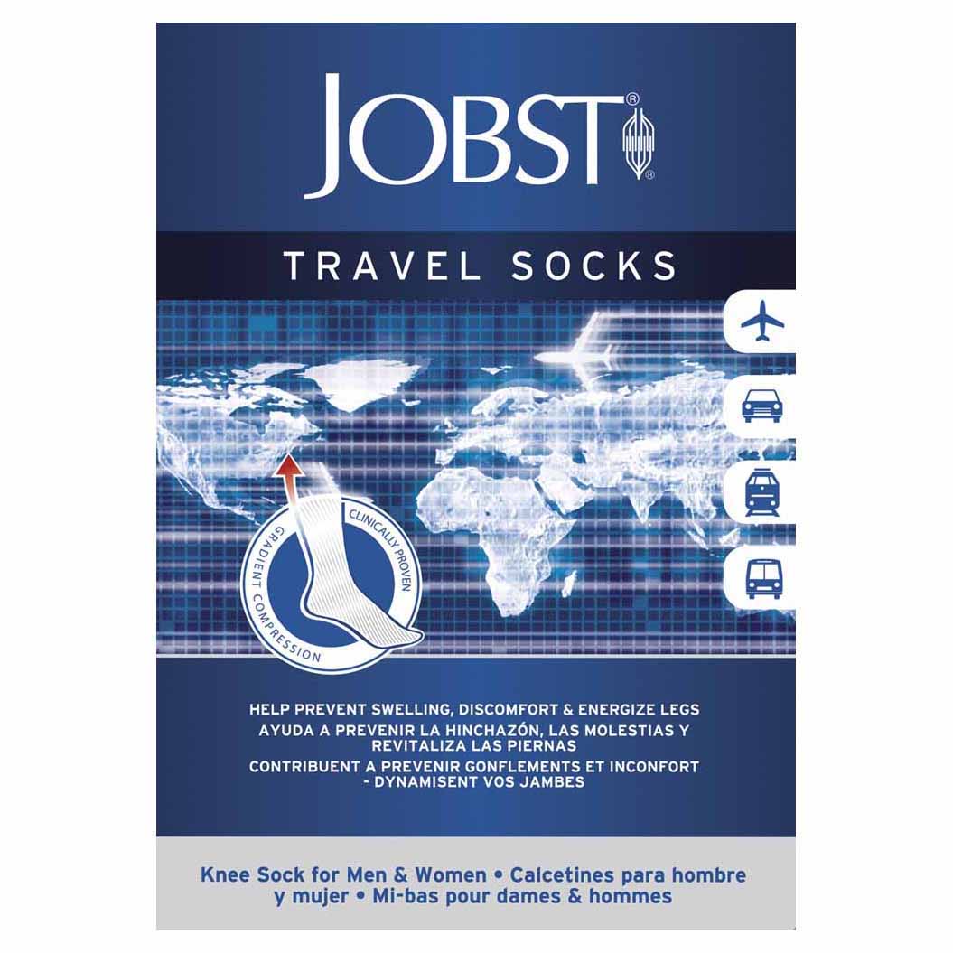 Calza compressiva jobst travel socks 15-20mmhg gambaletto ne extra large articolo 792720000701