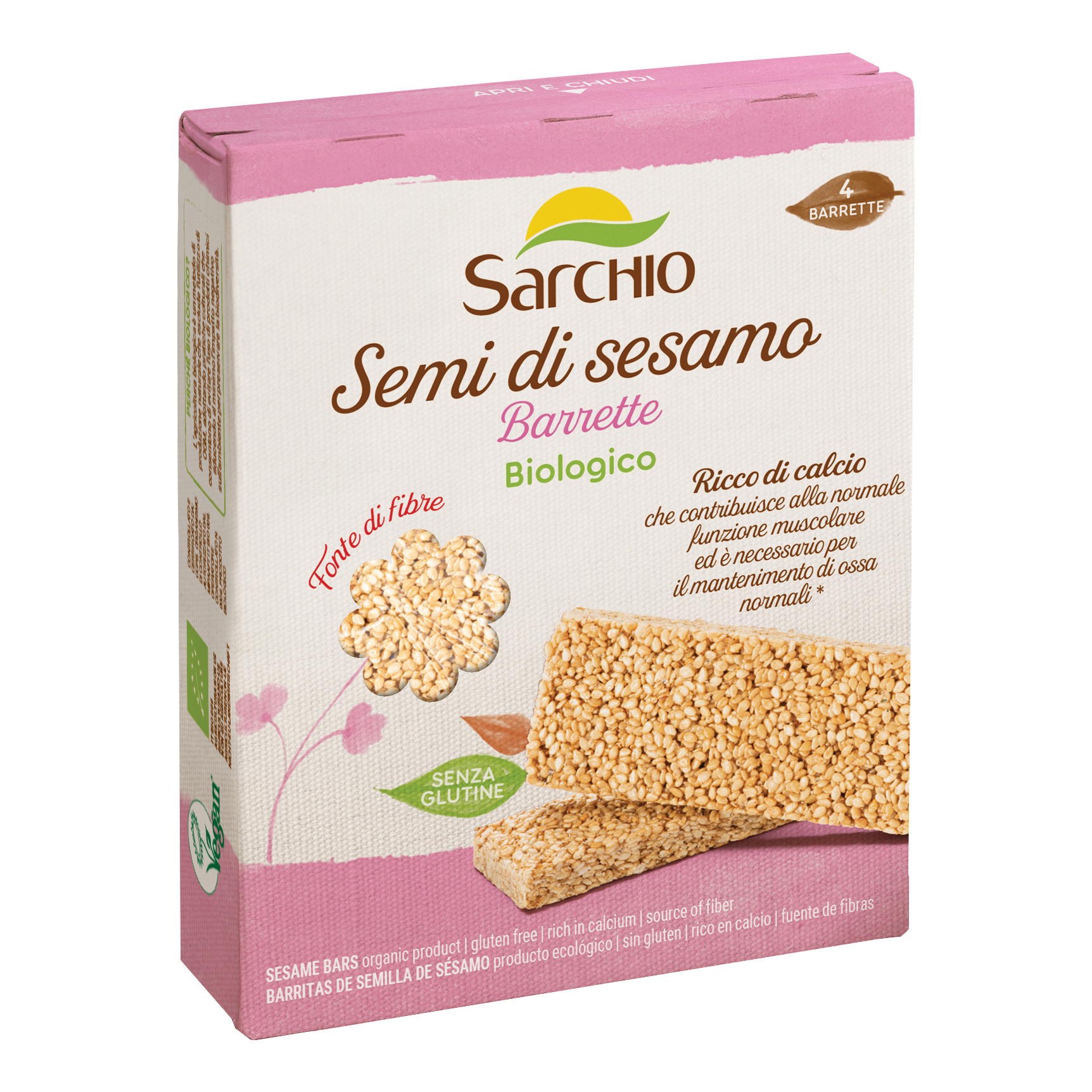 Barrette semi di sesamo 4x20 g