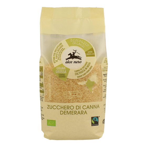 Zucchero di canna demerara bio india fairtrade 500 g