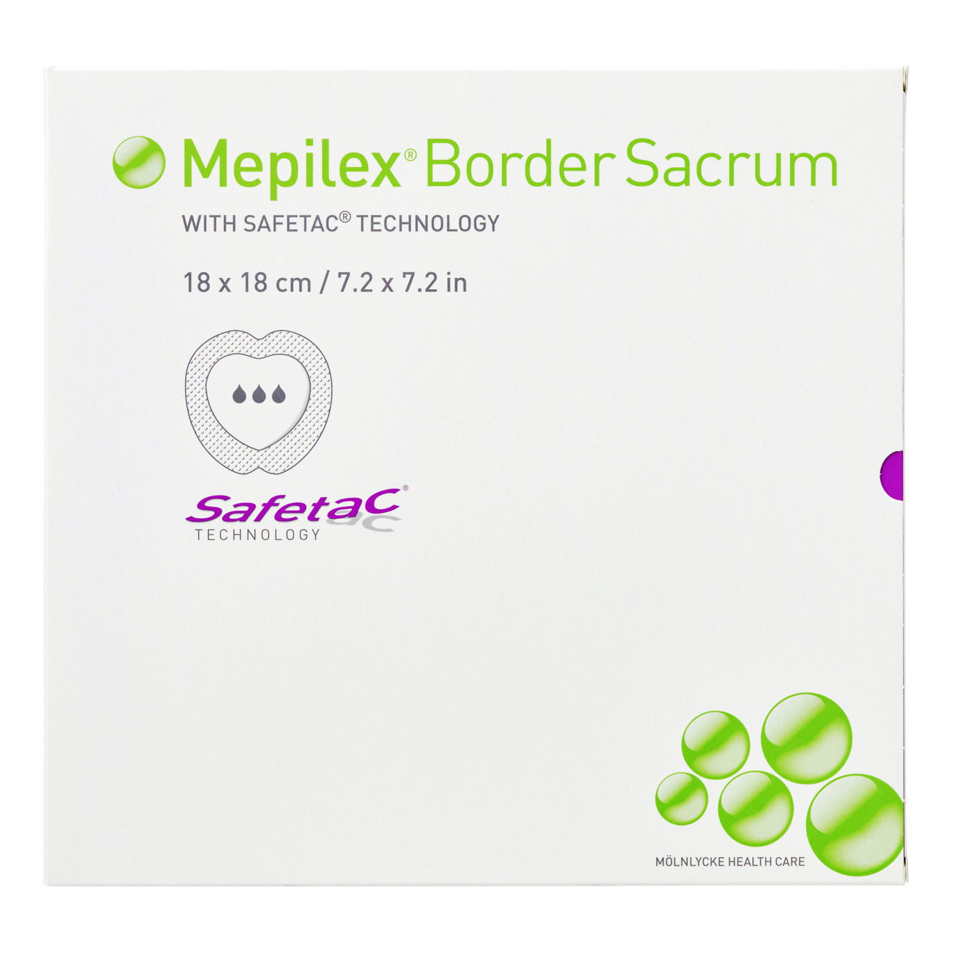 Medicazione in schiuma di poliuretano mepilex border conformata per sacro assorbente bordo integrato strato di contatto in silicone morbido 15x15 cm 5