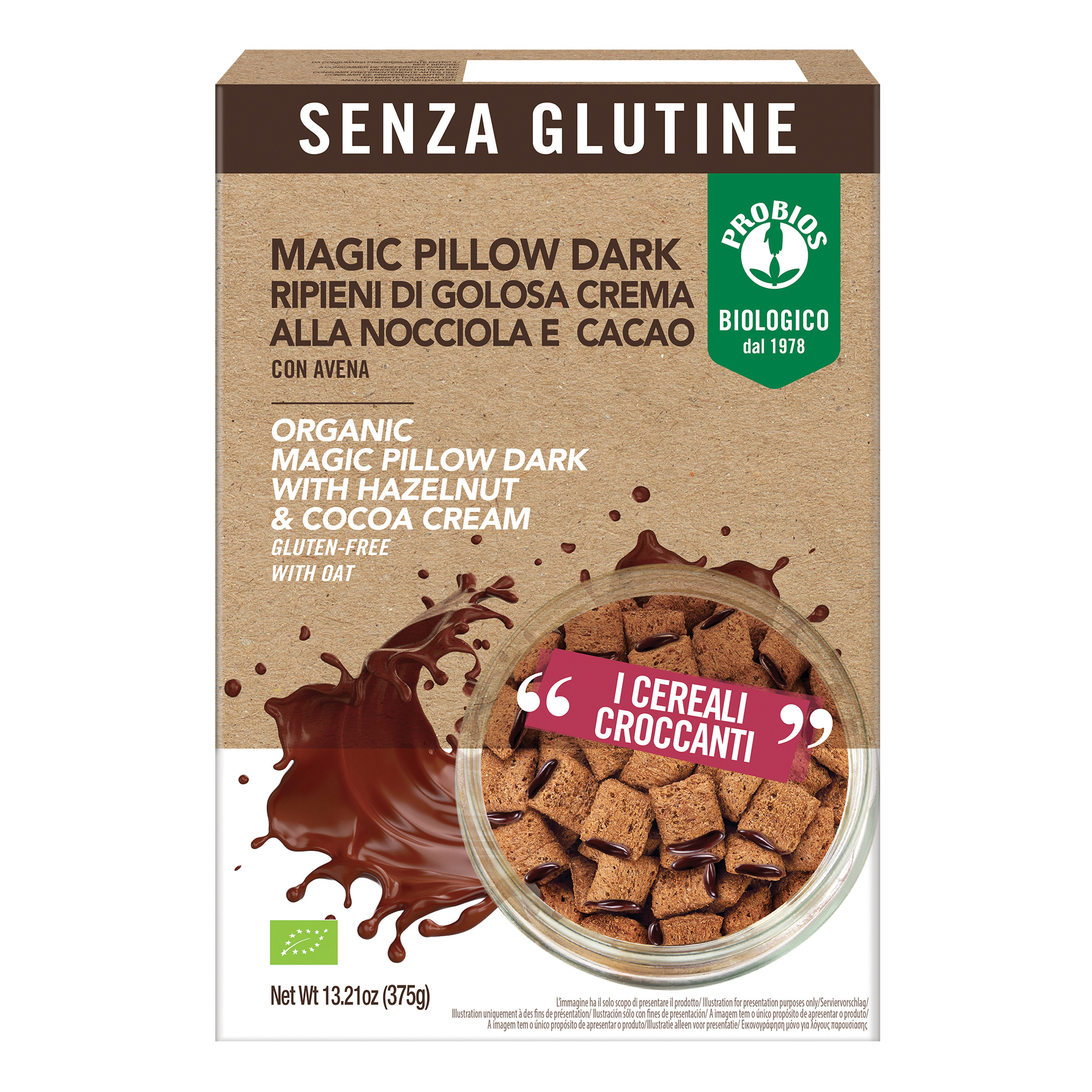 Easy to go magic pillow dark senza glutine 375 g