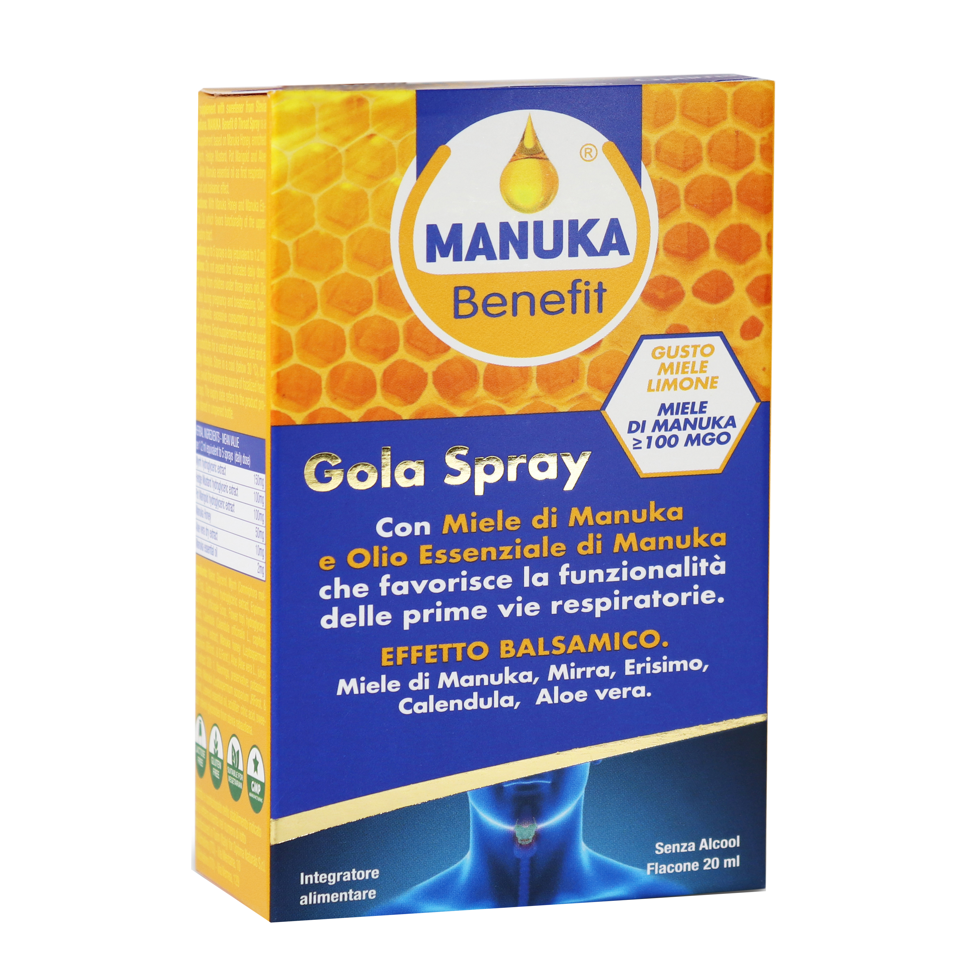 Manuka benefit gola spray 20 ml