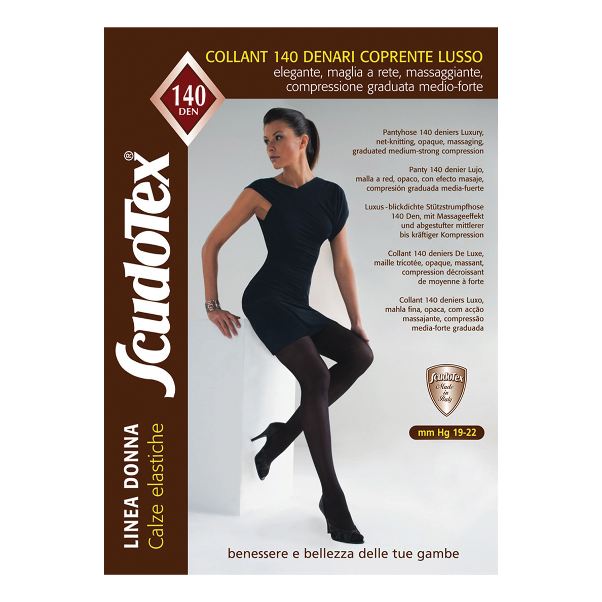 Scudotex collant 140 coprente lusso m.r. nero 4