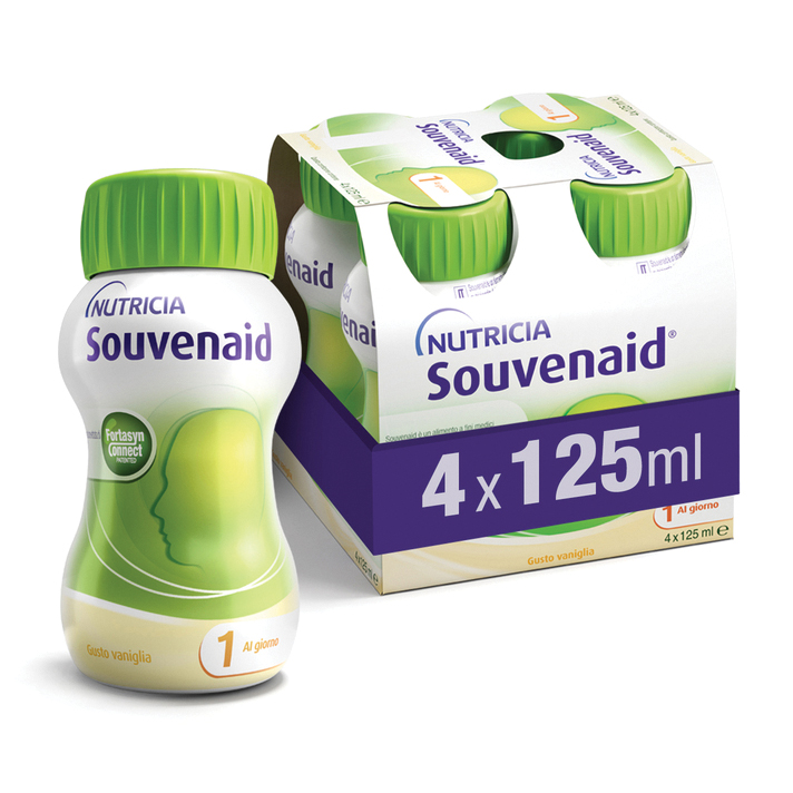Souvenaid vaniglia cluster 4 x 125 ml