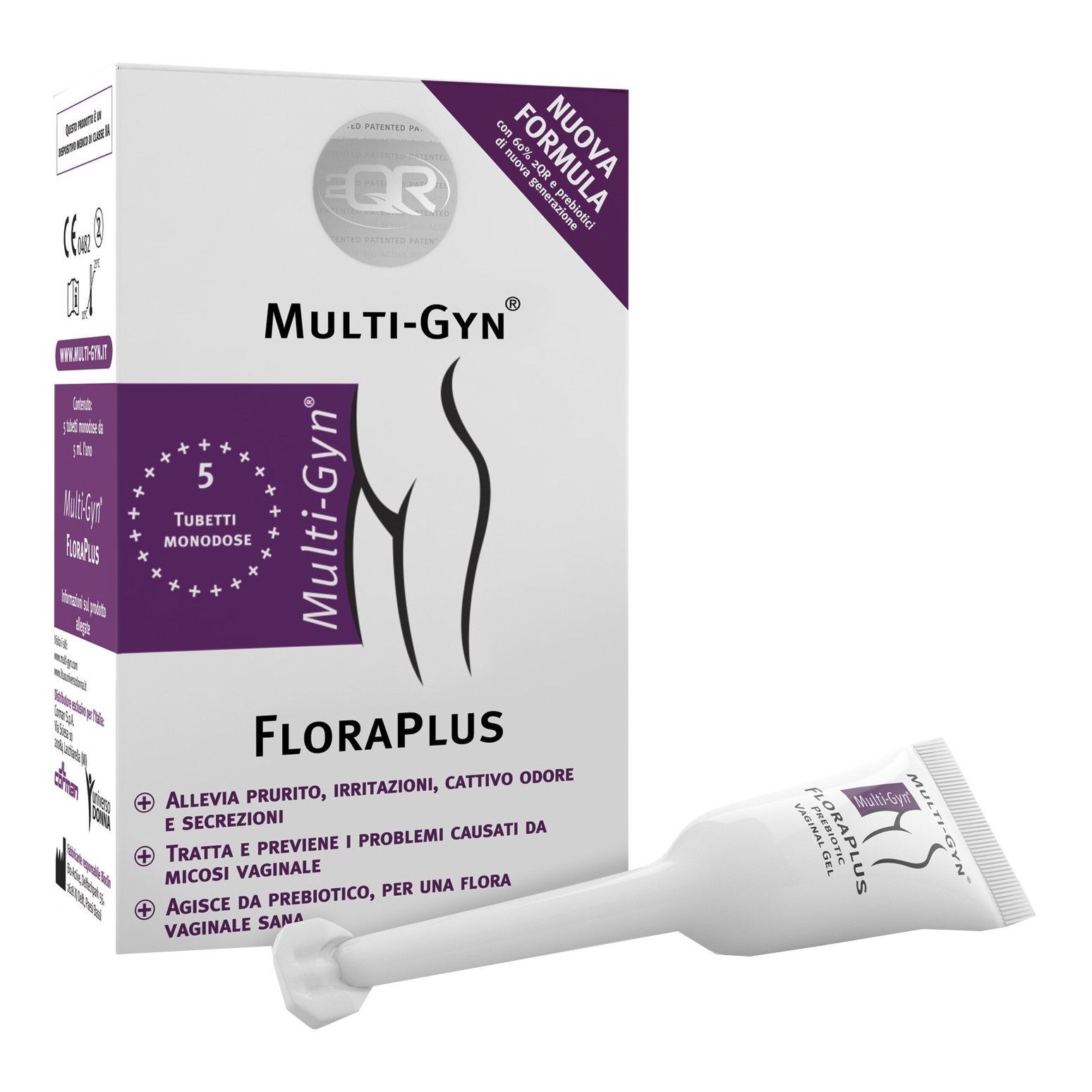Floraplus multi gyn candidosi vaginale 5 tubetti x 5 ml