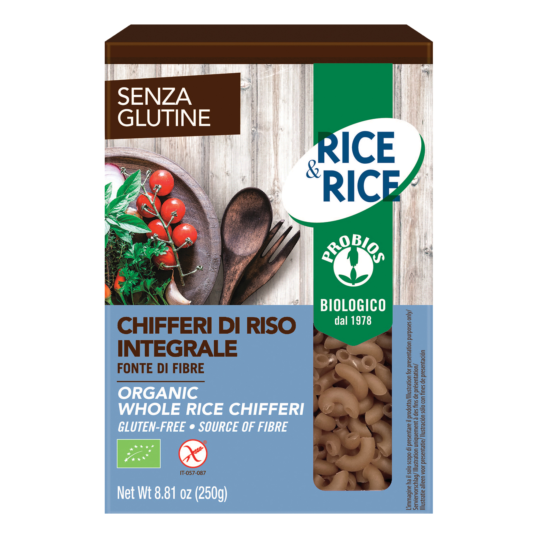 Rice&rice chifferi di riso integrale 250 g