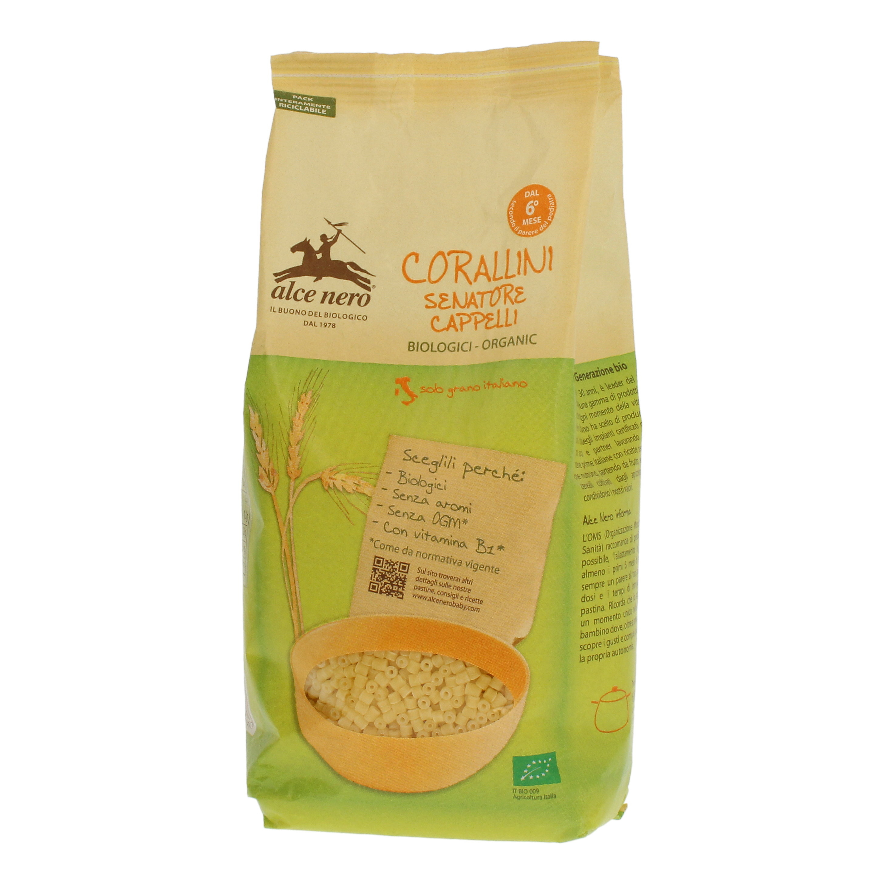 Corallini senatore cappelli baby food bio 500 g