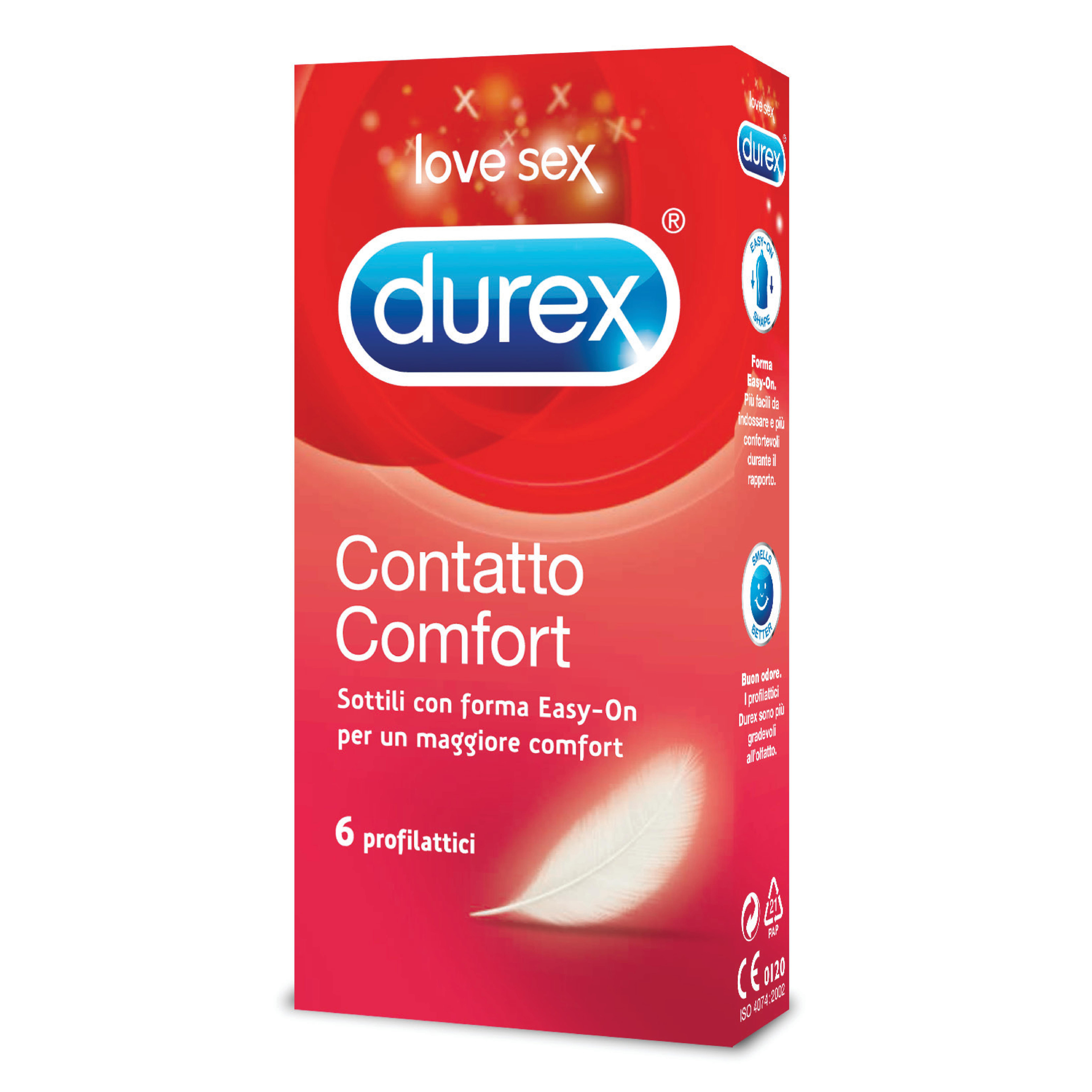 Profilattico durex contatto comfort 6 pezzi