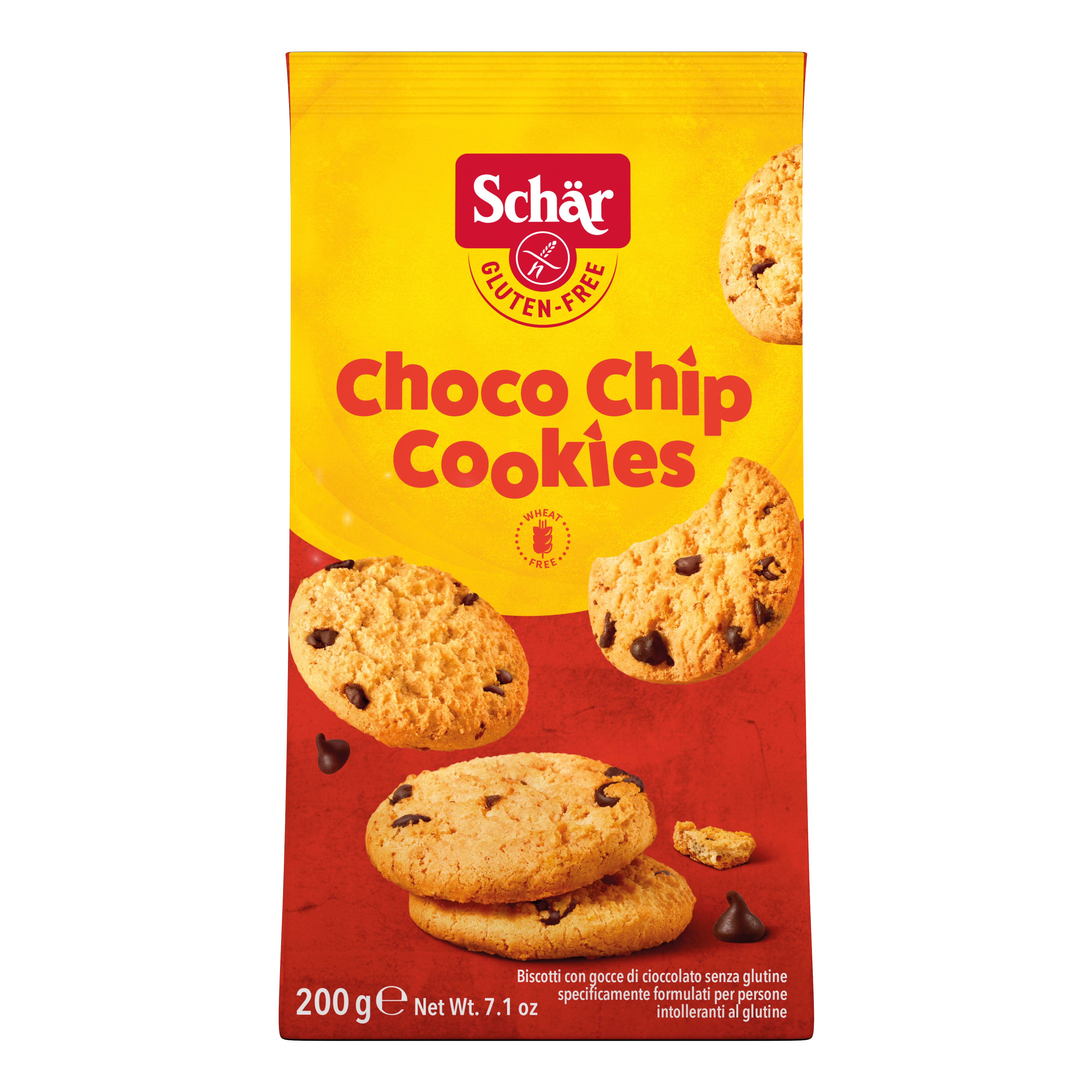 Schar choco chip cookies 200 g