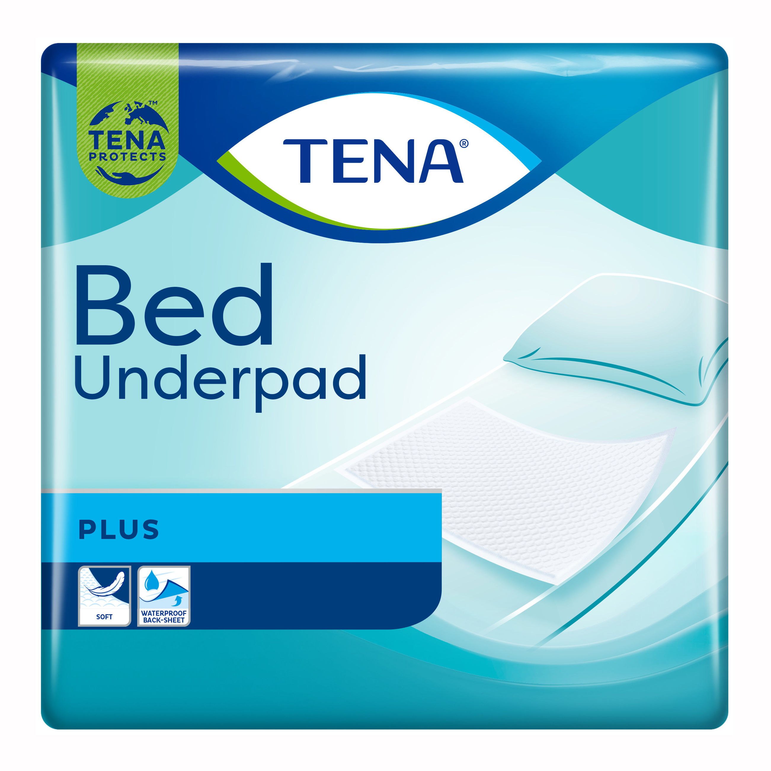 Traversa per incontinenza tena bed non rimboccabile 60x60 cm plus 40 pezzi
