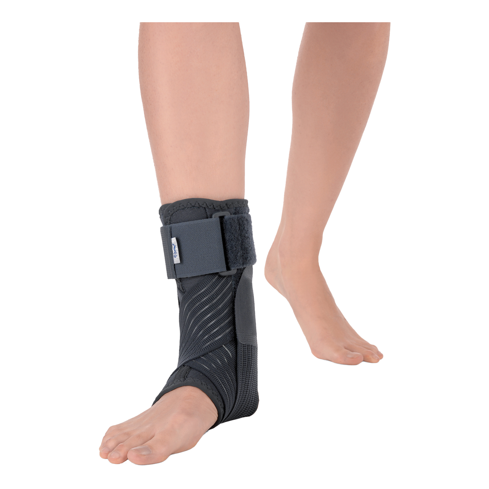 Cavigliera stabilizzante con bendaggio a 8 funzionale grigio medium