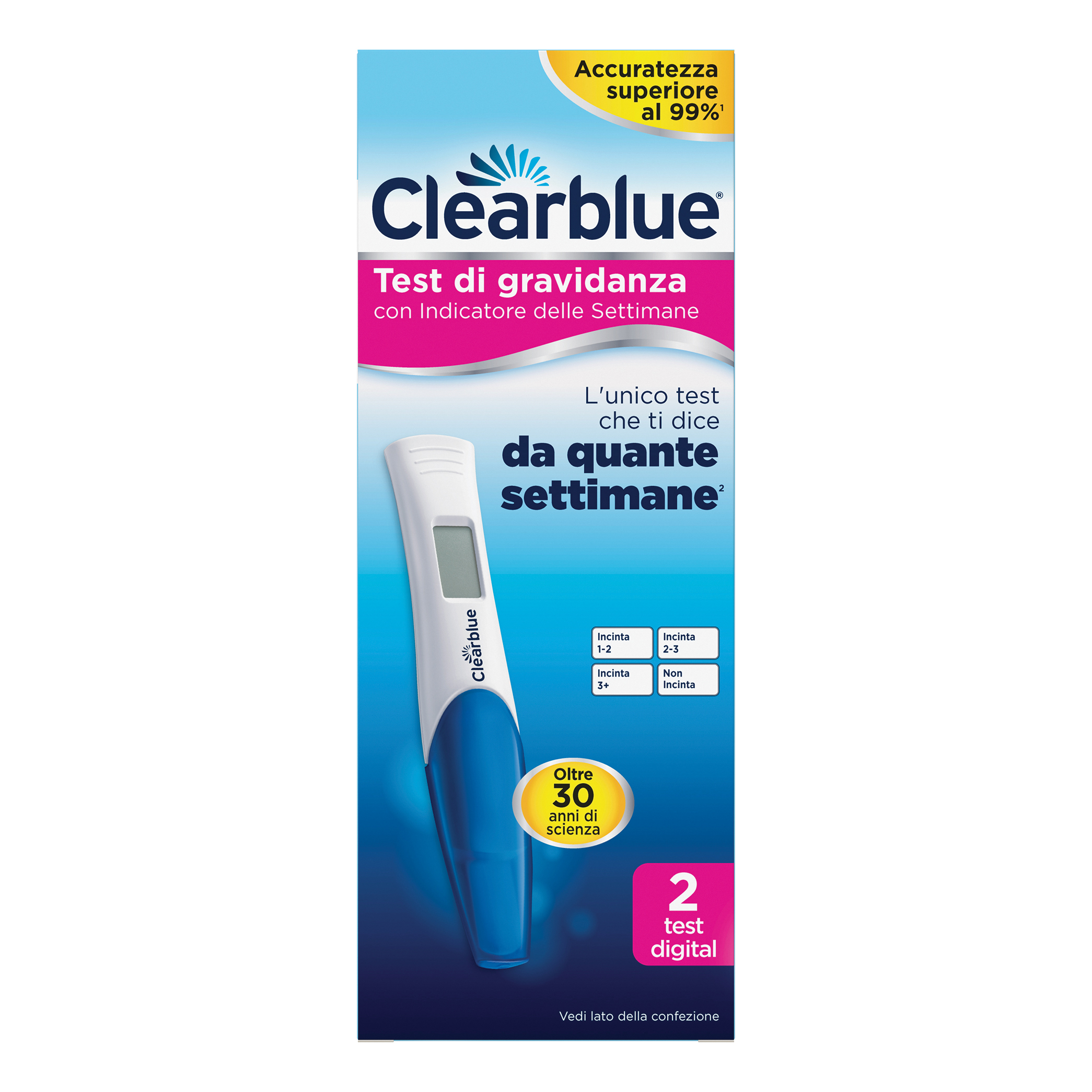 Test di gravidanza clearblue digital conception indicator 2 pezzi