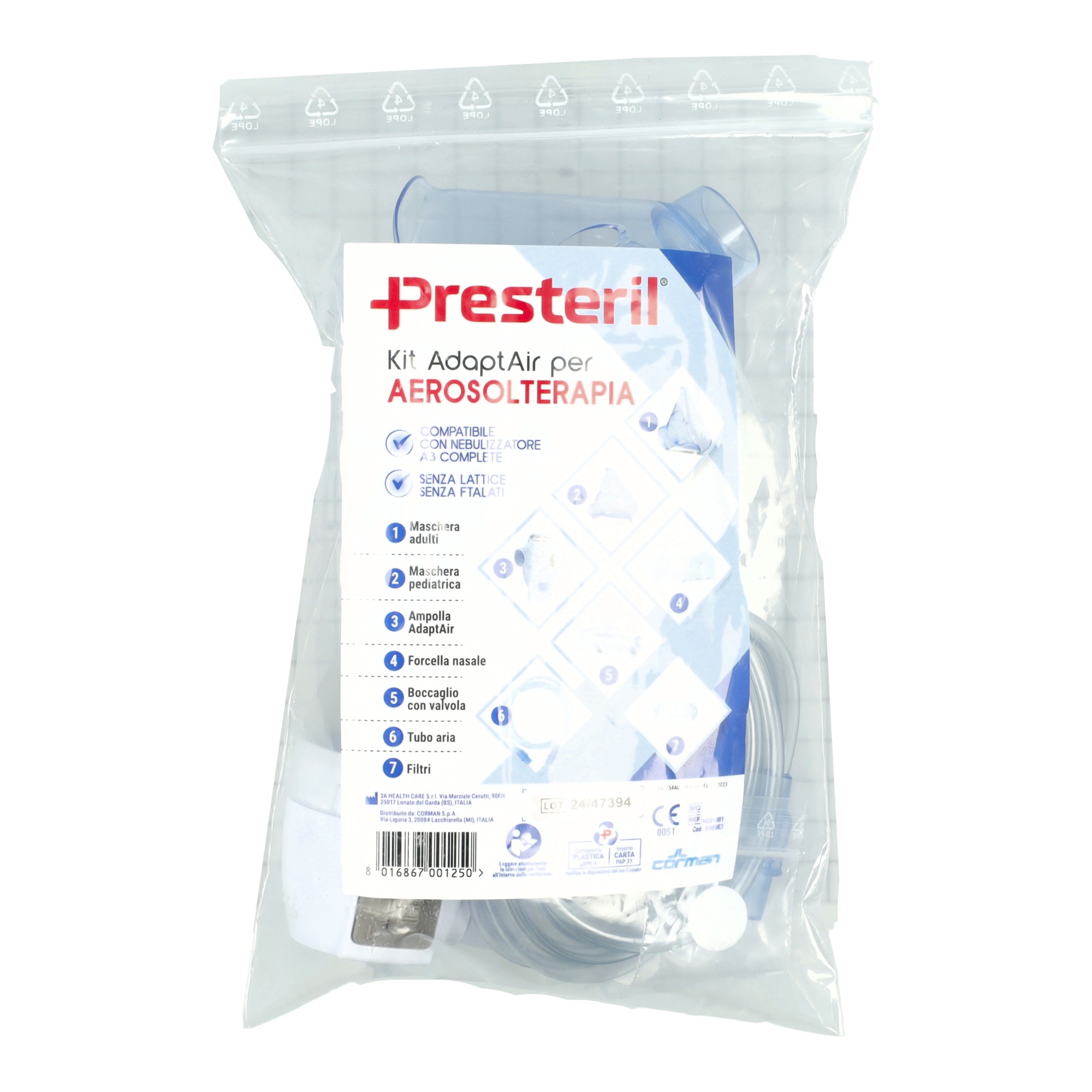 Kit nebulizzazione adartair a3 complete medipresteril